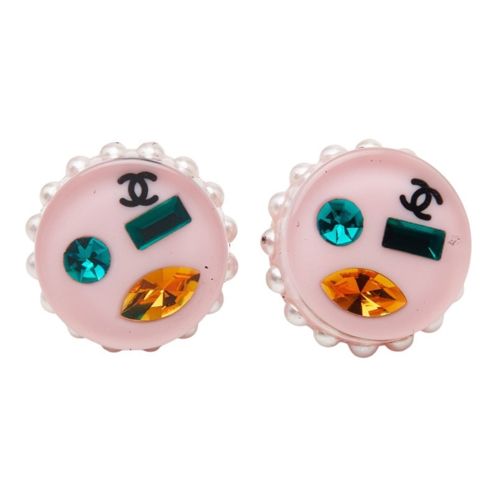 Chanel Stud Earrings Plastic - 2