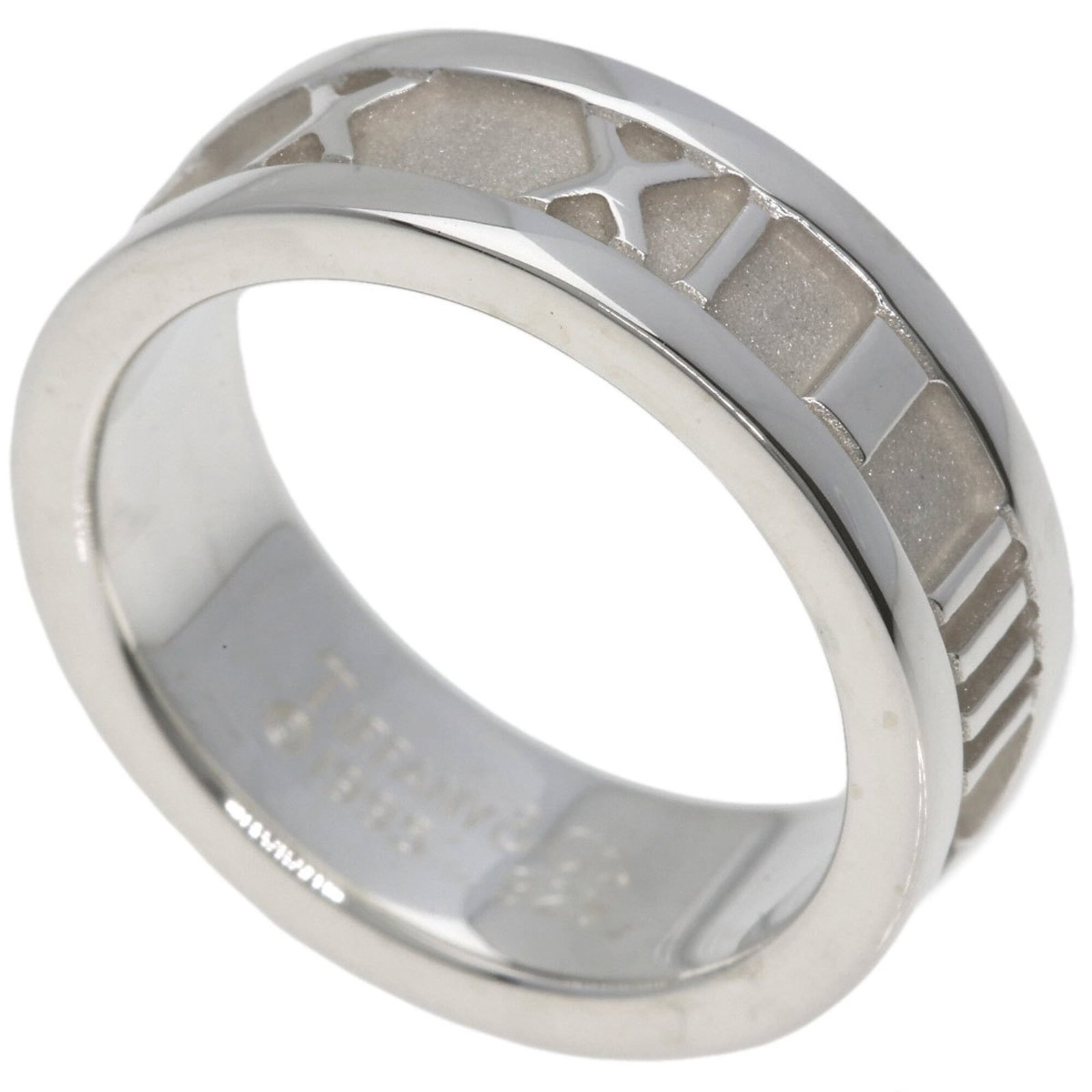 Silver Ring Tiffany Band: Silver Ring Tiffany Band Silver Ring Tiffany Band, a beautiful and elegant piece, bears the signature of its creator. Made from high-quality silver, this band features a classic design that suits wome