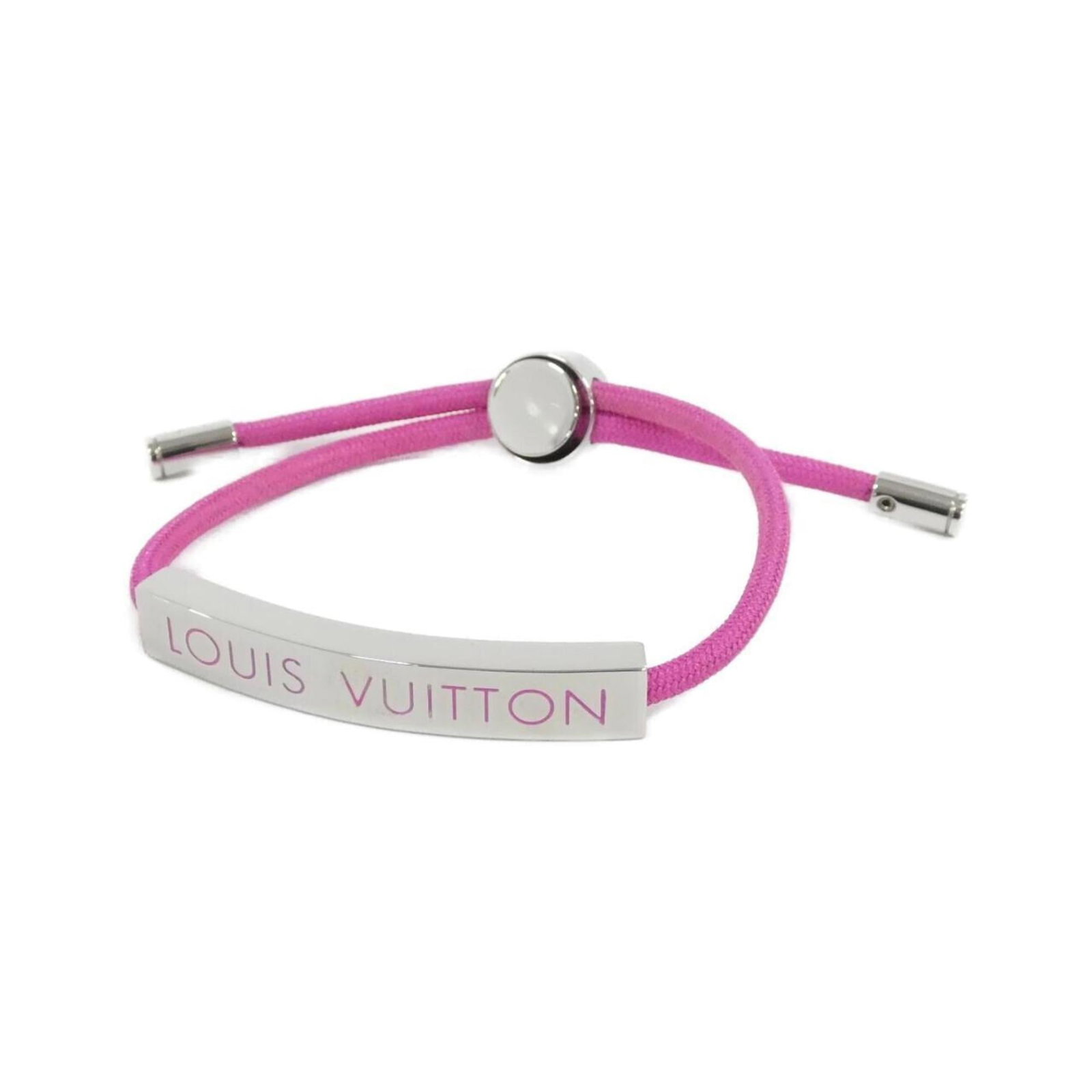 Vuitton Louis Charm Bracelet: Vuitton Louis Charm Bracelet Rose and Silver Louis Vuitton Charm Bracelet, 23.5cm in length, features a few traces of usage with some scratches and dirt visible, yet remains in very good condition.