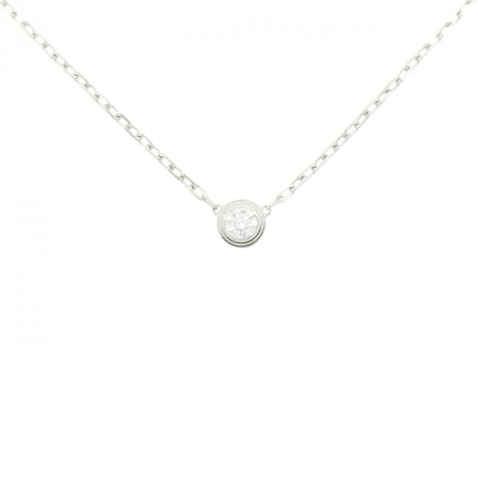 Damour Small Necklace from Cartier: Damour Small Necklace from Cartier Small and elegant, the Damour Small Necklace from Cartier features a delicate design that adds a touch of sophistication to any outfit. This used necklace is in very