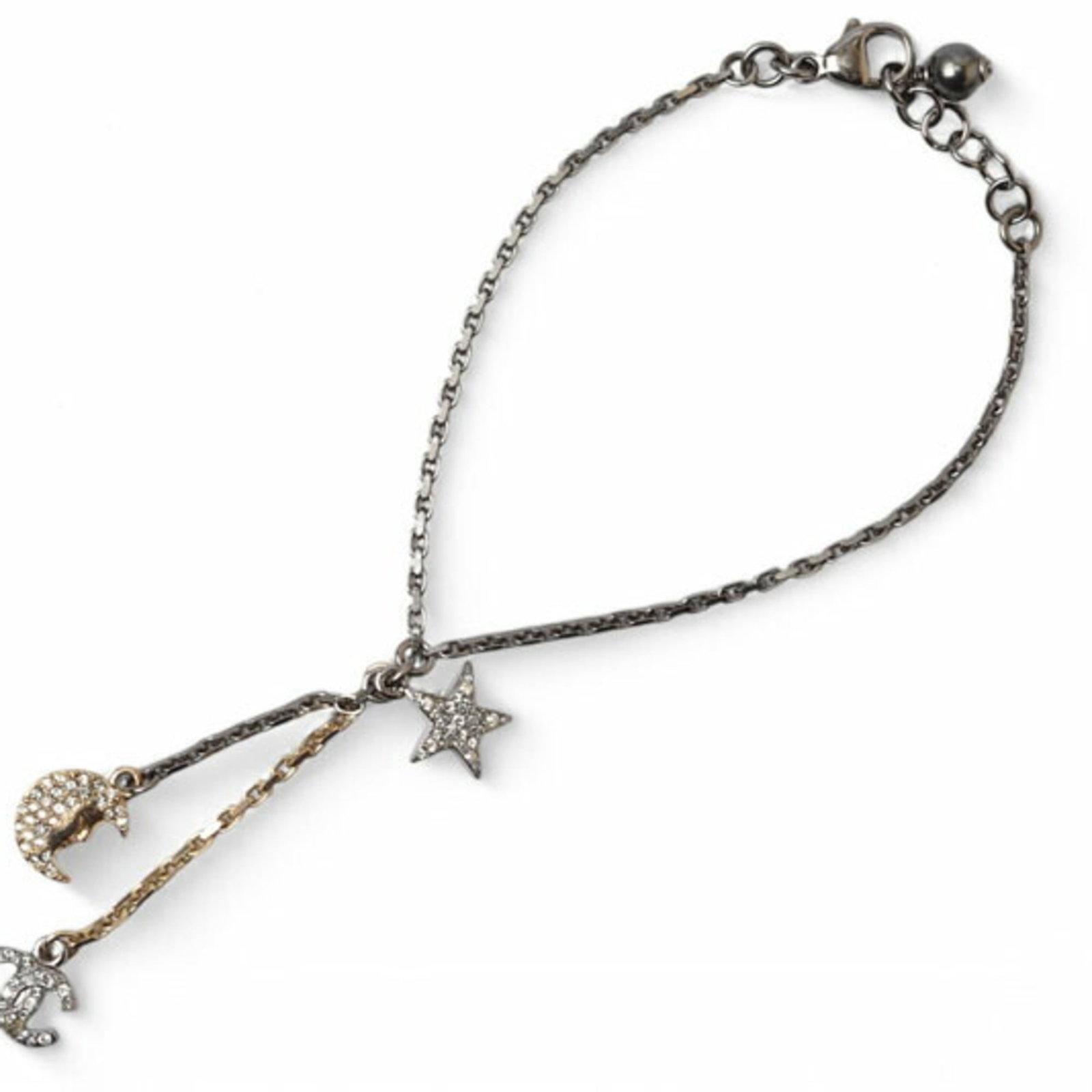 Chanel Bangle Gold Plating: Chanel Bangle Gold Plating Gold Plating Bangle from Chanel, featuring a classic design with a gold plating finish. Measuring 17.5cm - 19cm in length, this bangle showcases the iconic style of the