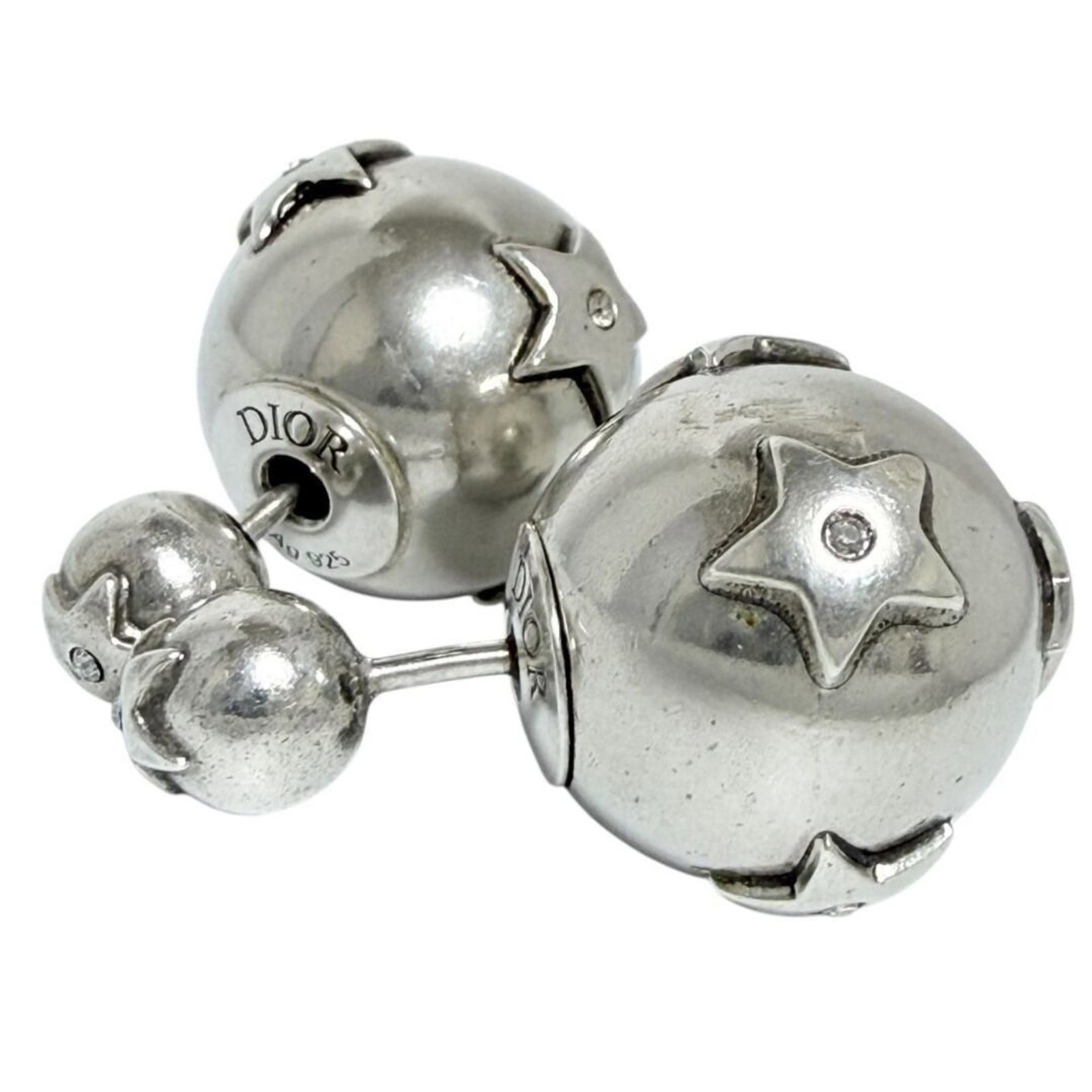 Dior Stud Earrings Silver 925 - 2