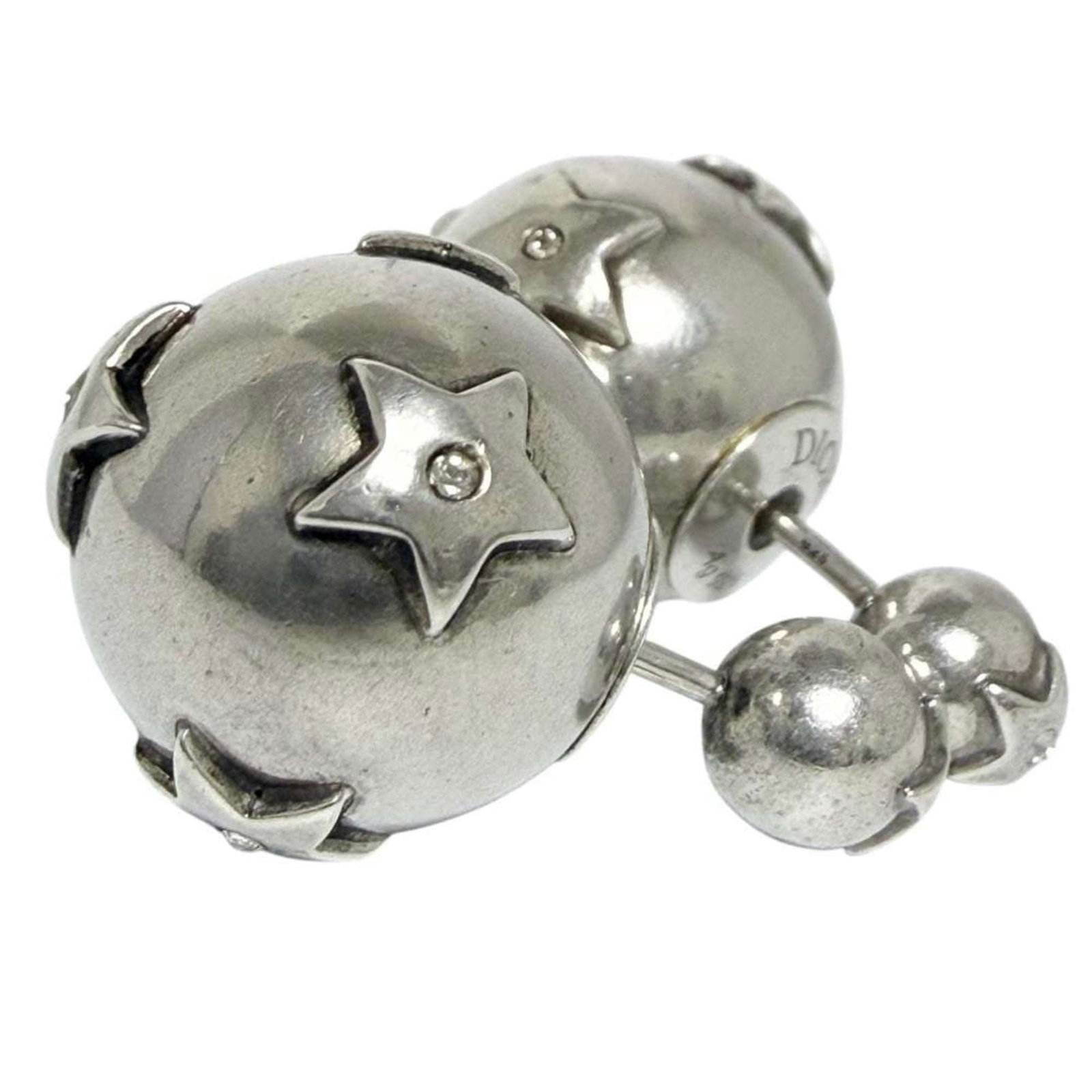 Dior Stud Earrings Silver 925 - 3