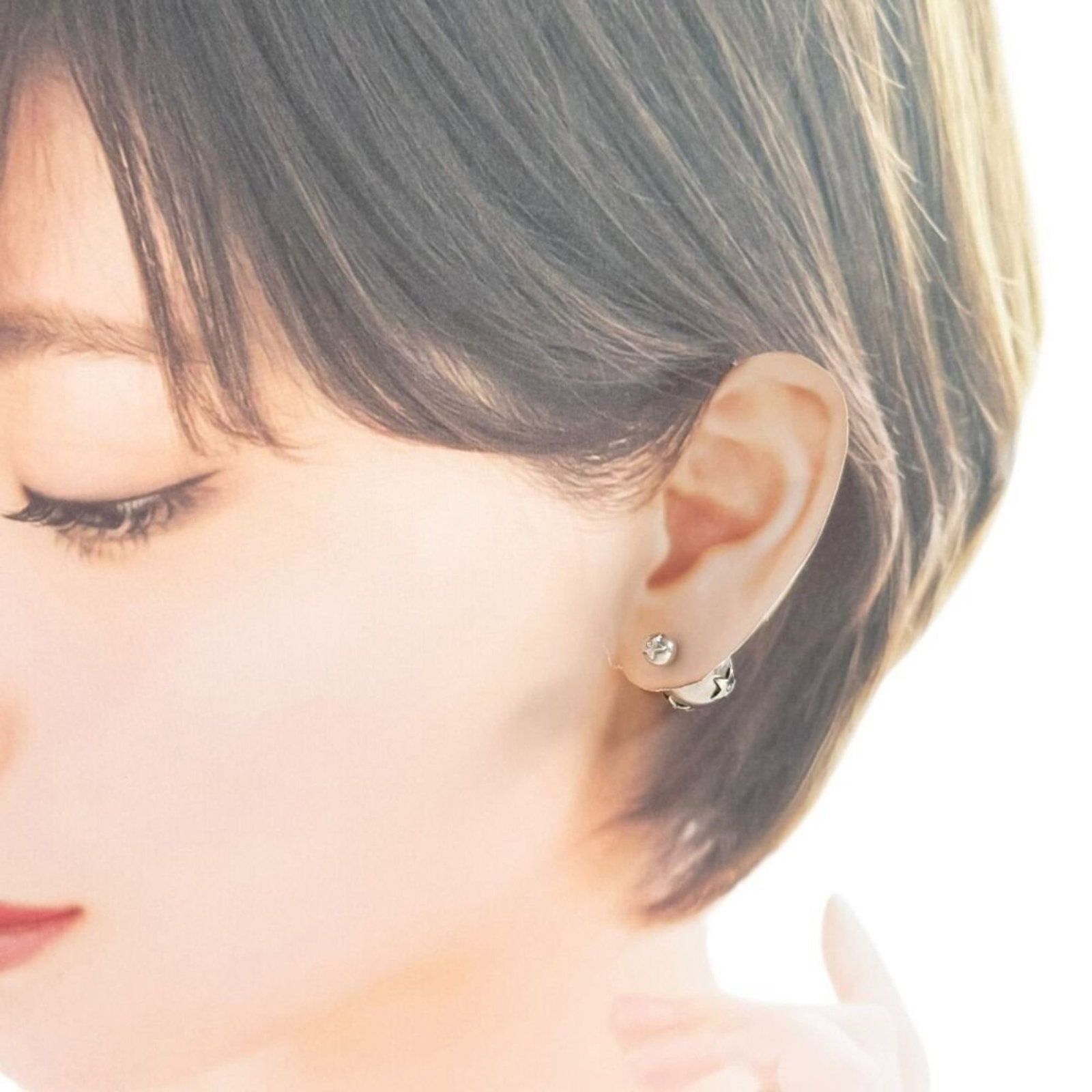 Dior Stud Earrings Silver 925 - 9