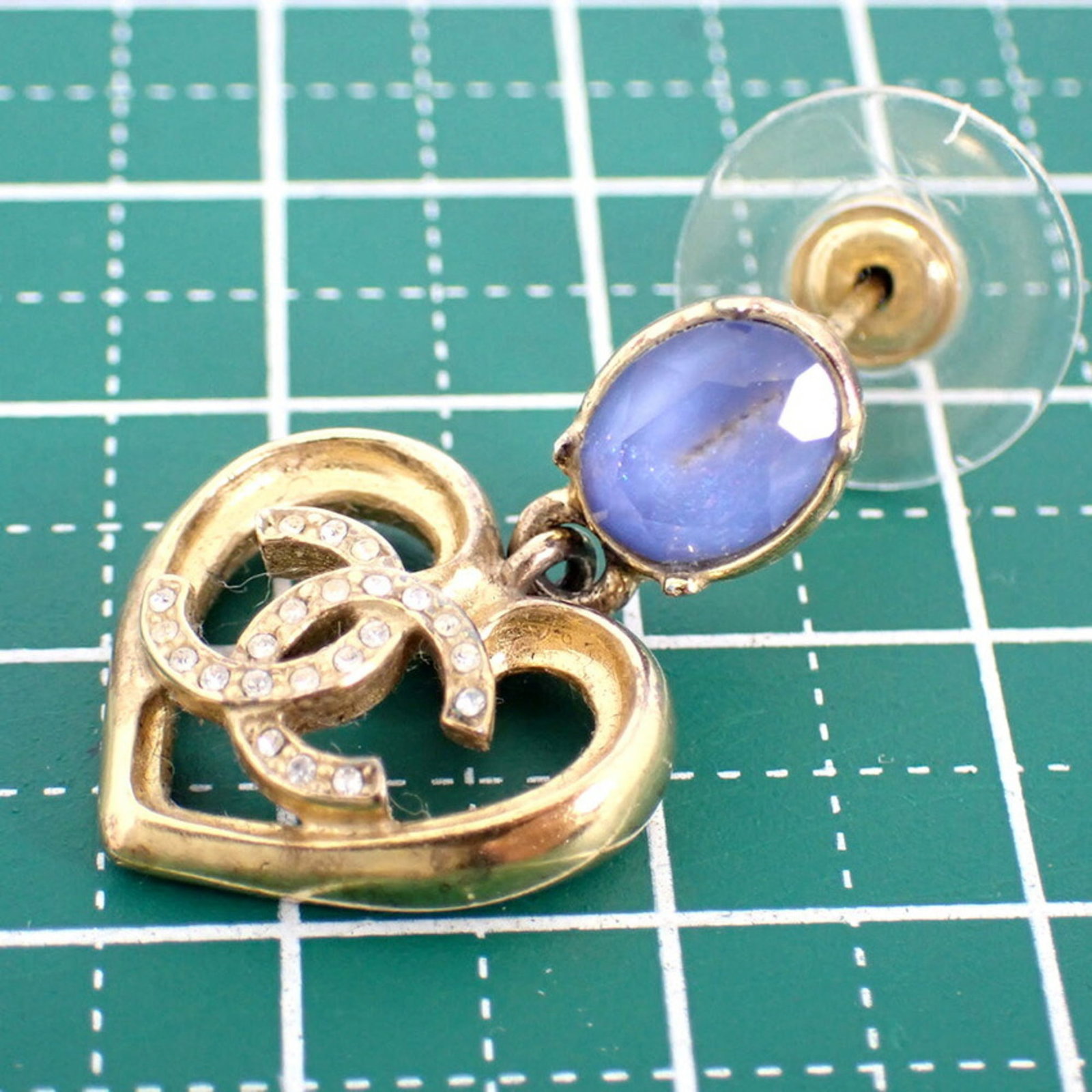 Chanel Stud Earrings Brass - 9