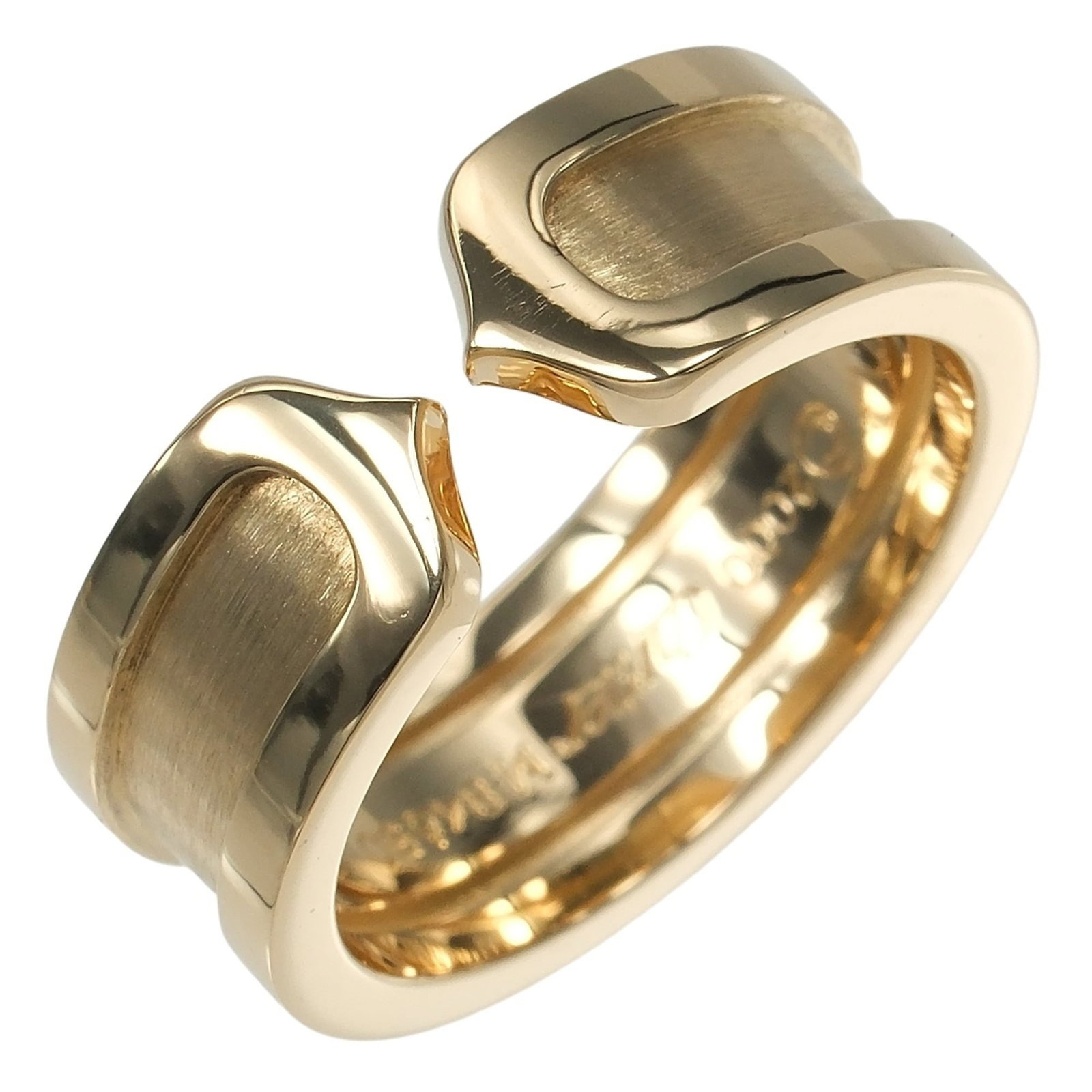 Yellow Gold Ring 18K Cartier: Yellow Gold Ring 18K Cartier Yellow Gold Ring 18K Cartier - A Like New 48 Us Size Band Ring in Excellent Condition. This 18k yellow gold ring features a classic design, showcasing the renowned