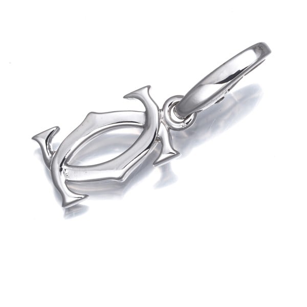 Double C C2 Charm 18K 750 White Gold Pendant: Double C C2 Charm 18K 750 White Gold Pendant 18k white gold pendant featuring the iconic Double C de Cartier charm, crafted in exceptional 750 purity for durability and elegance. This stylish piece sh