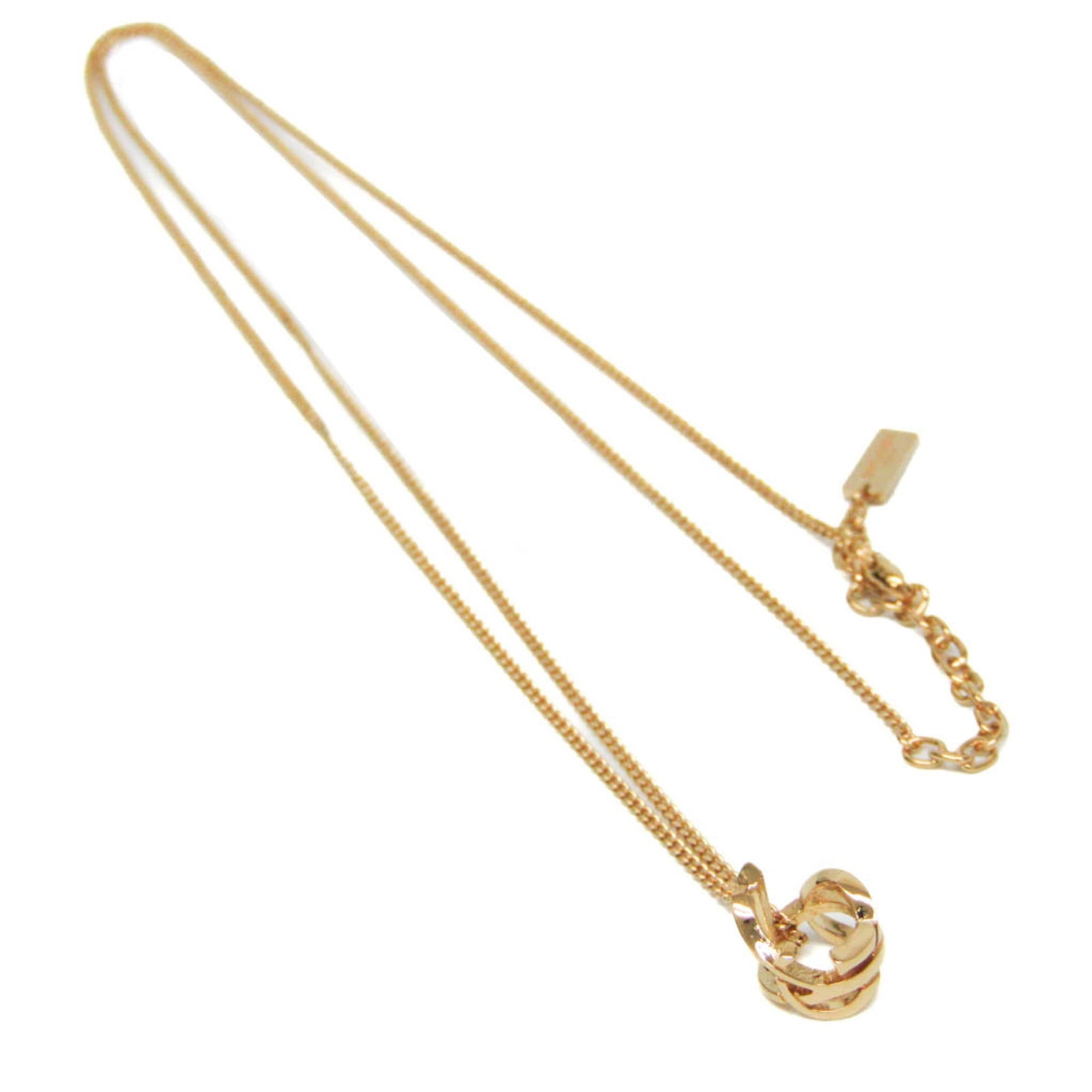 Yves Saint Laurent Ysl Logo Gold Plating Women'S Casual Pendant Necklace (Gold): Yves Saint Laurent Ysl Logo Gold Plating Women'S Casual Pendant Necklace (Gold) Yves Saint Laurent's iconic logo gold plating pendant necklace shines in casual elegance, its 10mm x 10mm gold plating