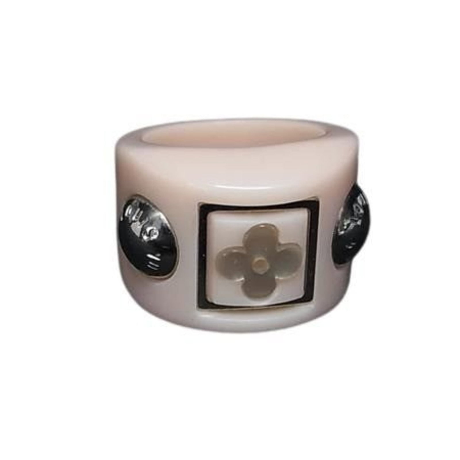 Louis Vuitton Berg Random Flower Ring M65955 Pink Resin Women'S (1 of 4)