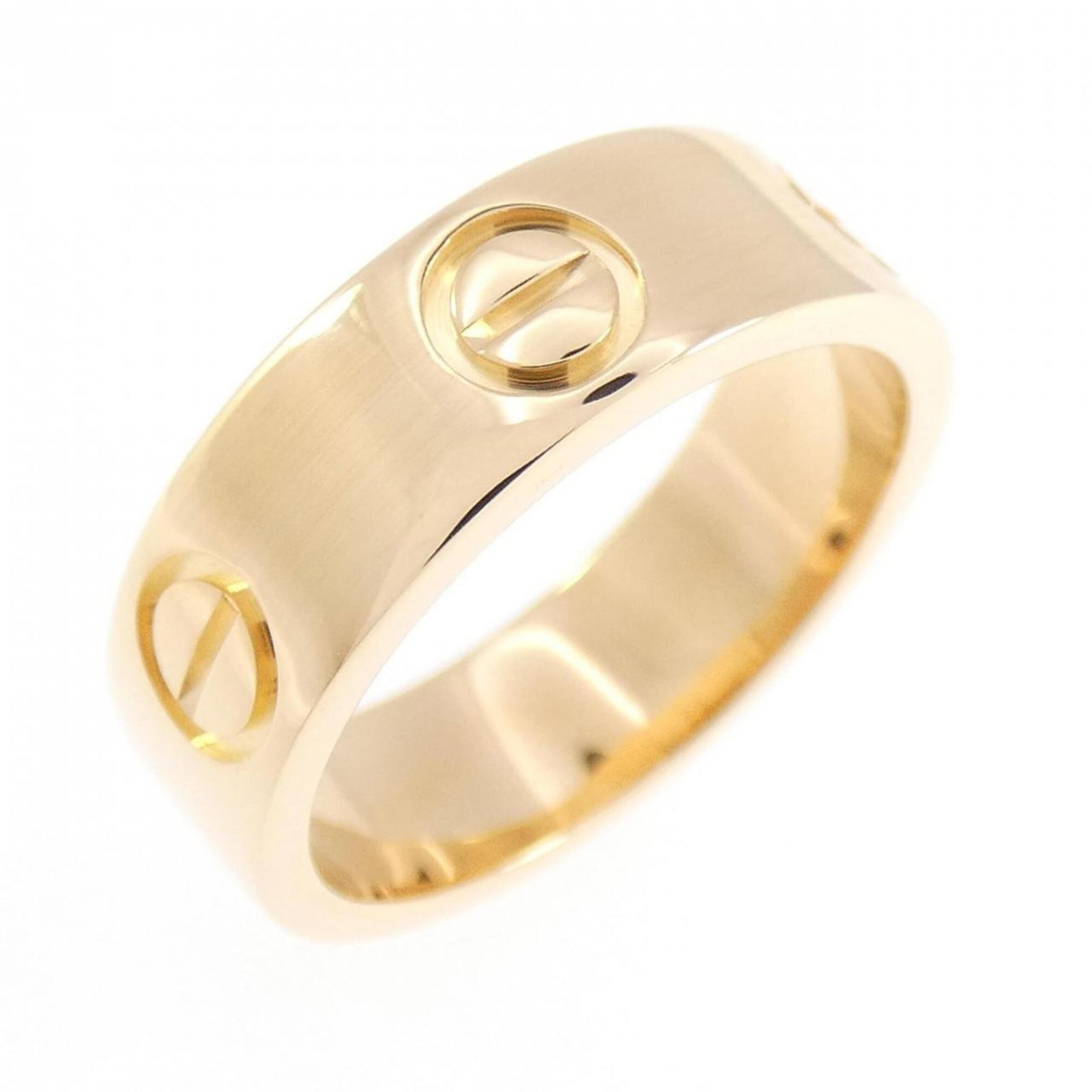 Yellow Gold Ring 18K Cartier: Yellow Gold Ring 18K Cartier Yellow Gold Ring 18K Cartier - A Like New 48 Us Size Band Ring in Excellent Condition. This 18k yellow gold ring features a classic design, showcasing the renowned craftsm