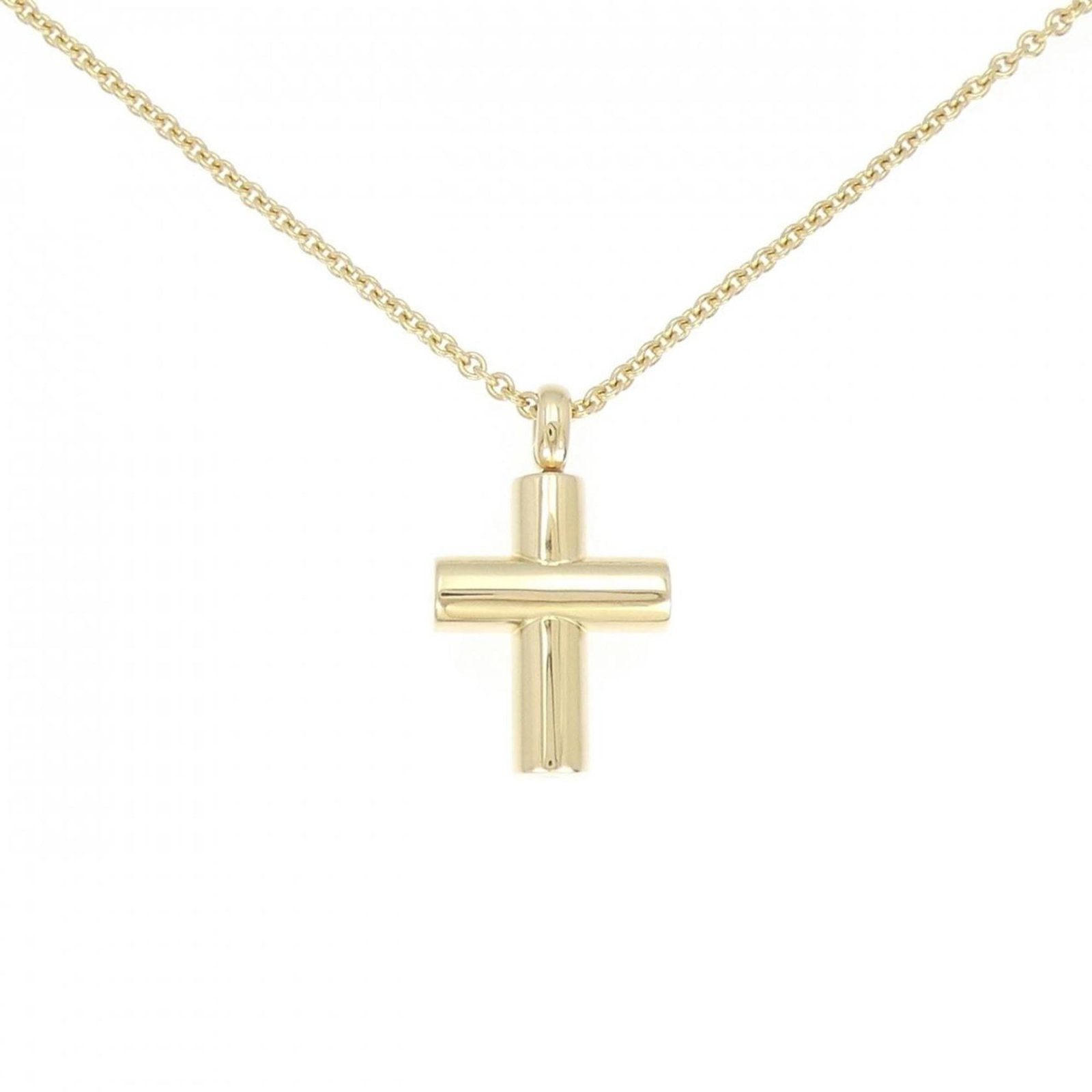 Bvlgari Latin Cross Necklace: Bvlgari Latin Cross Necklace Yellow gold (18K) Bvlgari Latin Cross Necklace, featuring a 23.1mm x 13.8mm pendant with a 40 cm / 15.74'' adjustable neck circumference, available in used condition with 