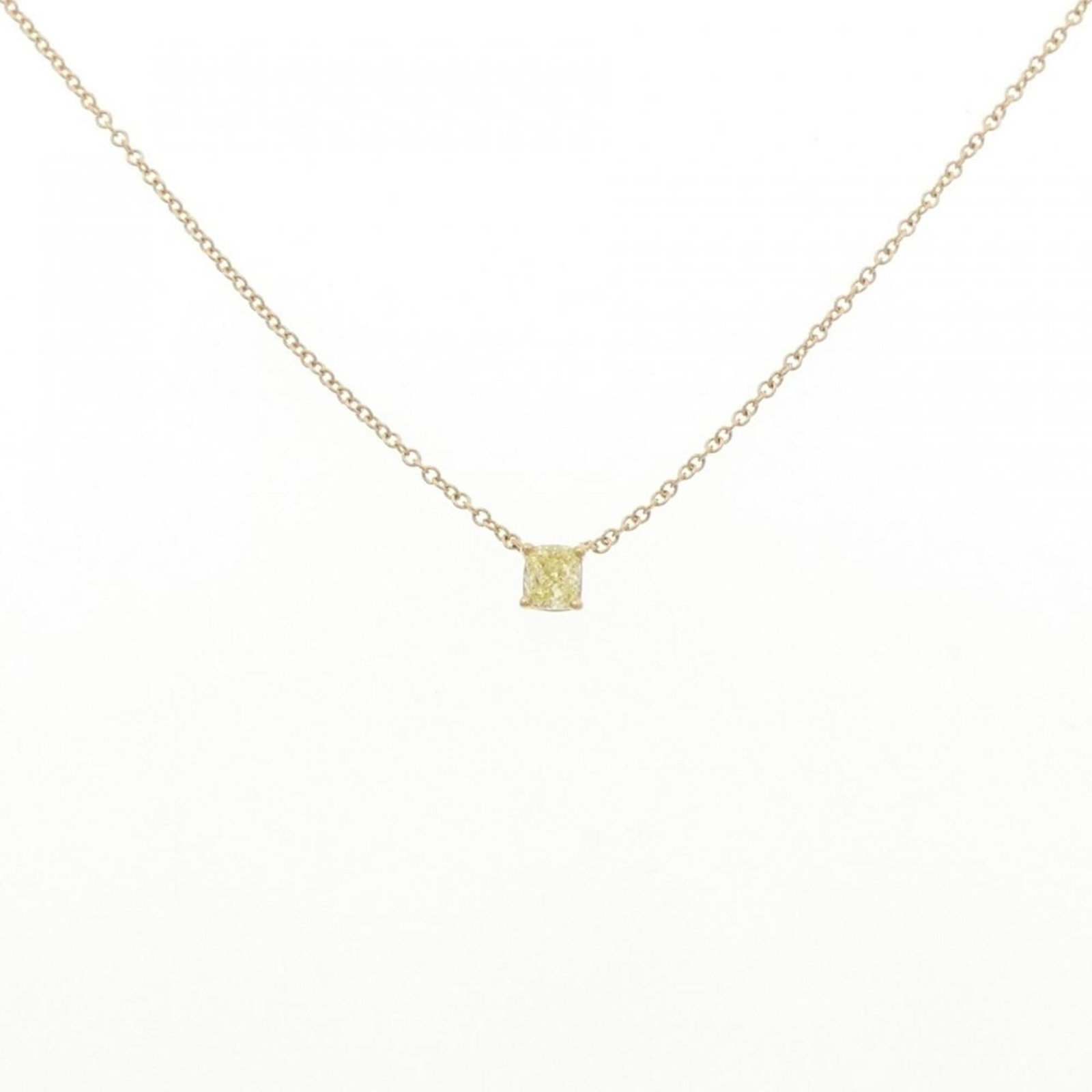 Tiffany & Co. Necklace 0.25Ct Fiy Vs1: Tiffany & Co. Necklace 0.25Ct Fiy Vs1 Yellow gold (18K) pendant featuring a 0.25Ct Fiy Vs1 diamond, set in a classic Tiffany & Co. design. The necklace boasts a timeless elegance with its 40 cm circum