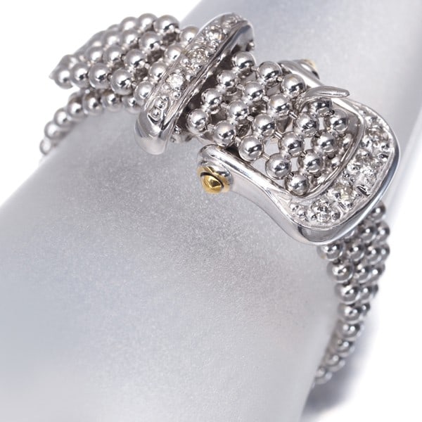 Diamond Mesh Belt One Size Fits All Ring 18K 750 White Gold: Diamond Mesh Belt One Size Fits All Ring 18K 750 White Gold Item Specifics: Metal: White Gold Metal Purity: 18k Type: Ring Main Stone: Diamond Main Stone Creation: Natural Ring Size: US1.75-13 Product