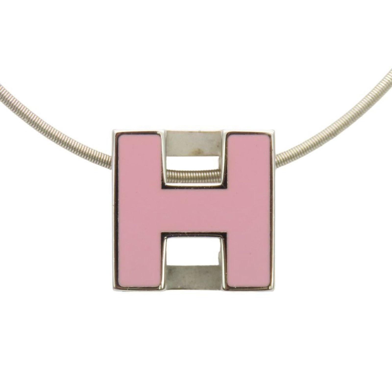 Hermes Necklace Cage D'Ash Metal Pink H Cube Women'S Hermes (1 of 11)