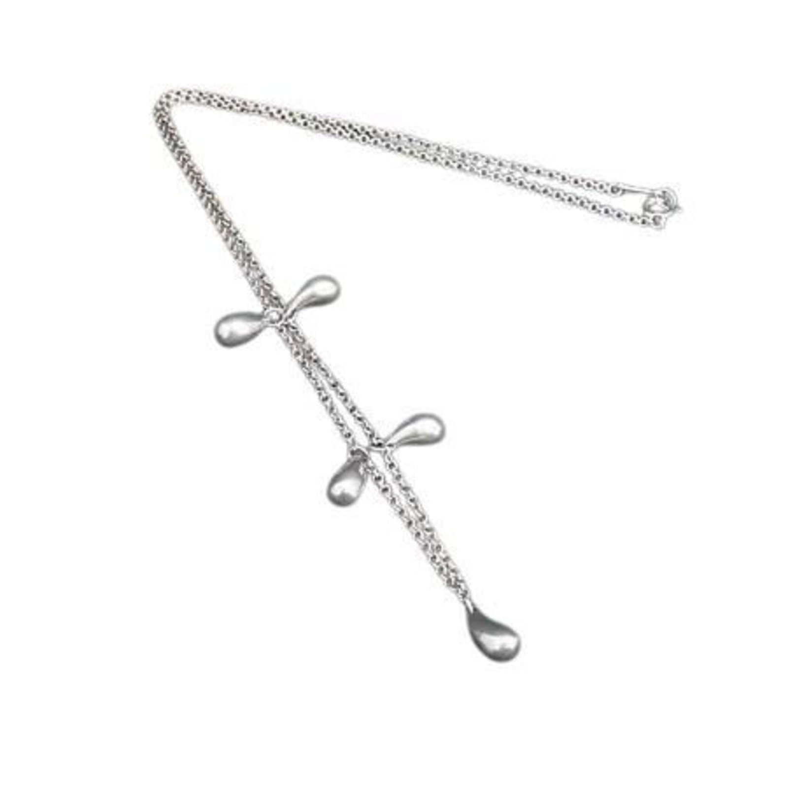 Elsa Peretti Teardrop Necklace Sv925 In Silver For Women: Elsa Peretti Teardrop Necklace Sv925 In Silver For Women Silver Teardrop Pendant Necklace by Elsa Peretti, crafted from sterling silver (925), features a delicate and elegant design. This fashion neck