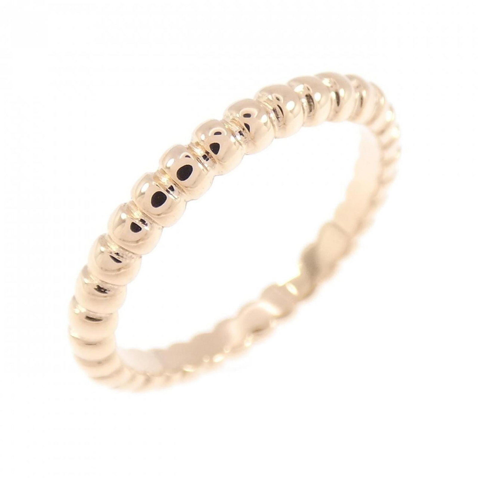 Pink Gold 18K Van Cleef Arpels Band Ring: Pink Gold 18K Van Cleef Arpels Band Ring Pink Gold 18K Van Cleef Arpels Band Ring - A beautiful, like-new band ring in pink gold (18K) featuring the iconic Van Cleef & Arpels style. This lovely piece