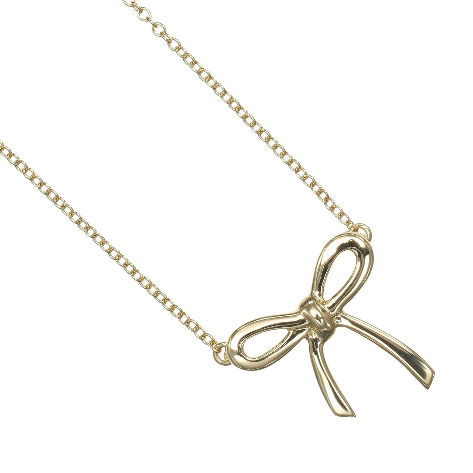 Tiffany & Co. Necklace Ribbon 18K Yellow Gold Approximately 2.69G: Tiffany & Co. Necklace Ribbon 18K Yellow Gold Approximately 2.69G 18K yellow gold necklace ribbon from Tiffany & Co. boasts a rich, sunny hue and elegant design, with a subtle sheen that hints at its 