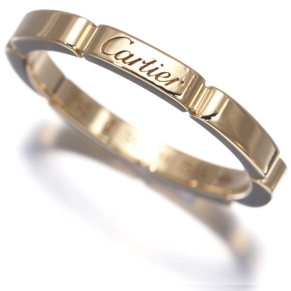 Cartier Ring Maillon Panthere Eu55 18K 750 Yellow Gold: Cartier Ring Maillon Panthere Eu55 18K 750 Yellow Gold Cartier's Maillon Panthere ring in 18k yellow gold features a sleek, band-style design. The EU55 size provides a comfortable fit for those with m