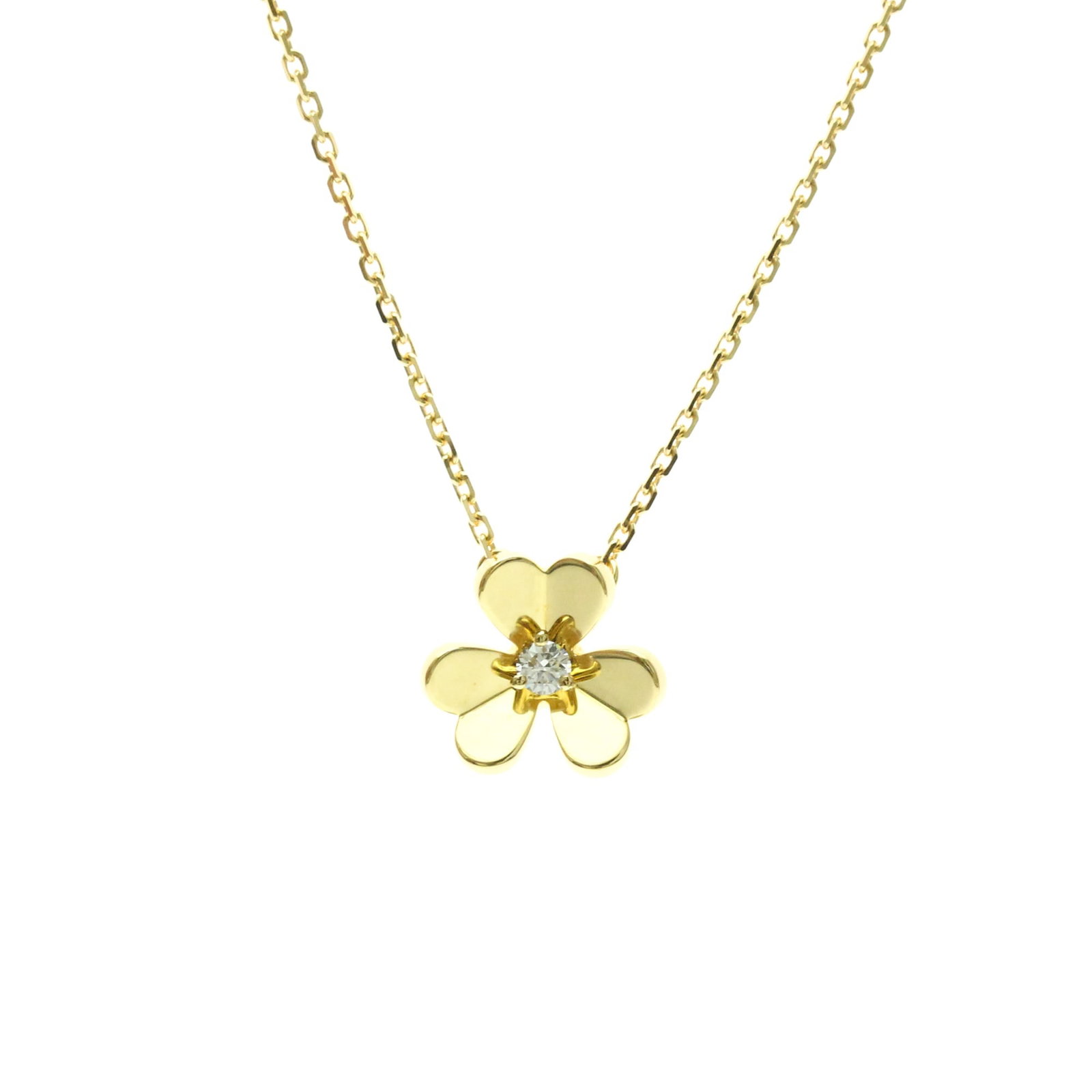 Van Cleef & Arpels Frivole Mini Necklace Vcarpoj100 Yellow Gold (18K) Diamond Menwomen Fashion: Van Cleef & Arpels Frivole Mini Necklace Vcarpoj100 Yellow Gold (18K) Diamond Menwomen Fashion 18K Yellow Gold Van Cleef & Arpels Frivole Mini Necklace with a 3.2g Diamond Pendant, available in a