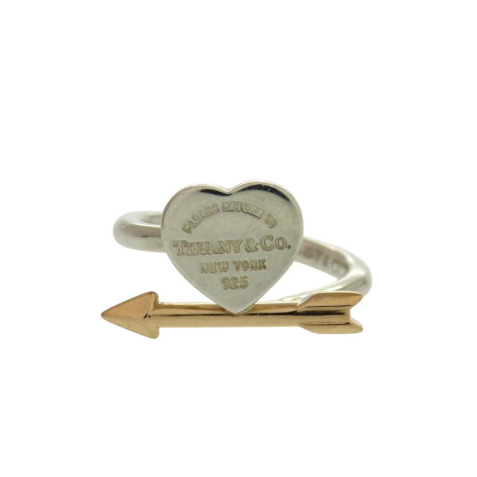 Pink Gold Tiffany 925 Ring Silver (18K) Band: Pink Gold Tiffany 925 Ring Silver (18K) Band Pink Gold Tiffany 925 Ring Silver (18K) Band features an elegant pink gold band with silver accents, showcasing the signature style of Tiffany & Co. The ri