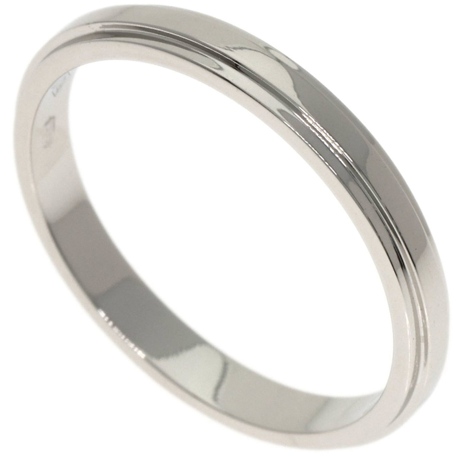Ring Band by Platinum 950: Ring Band by Platinum 950 Platinum 950 band ring by Cartier, featuring a sleek design with a width of 2.5mm and an us size of 5.5, showcasing the luxurious feel of platinum in everyday wear. The ring 