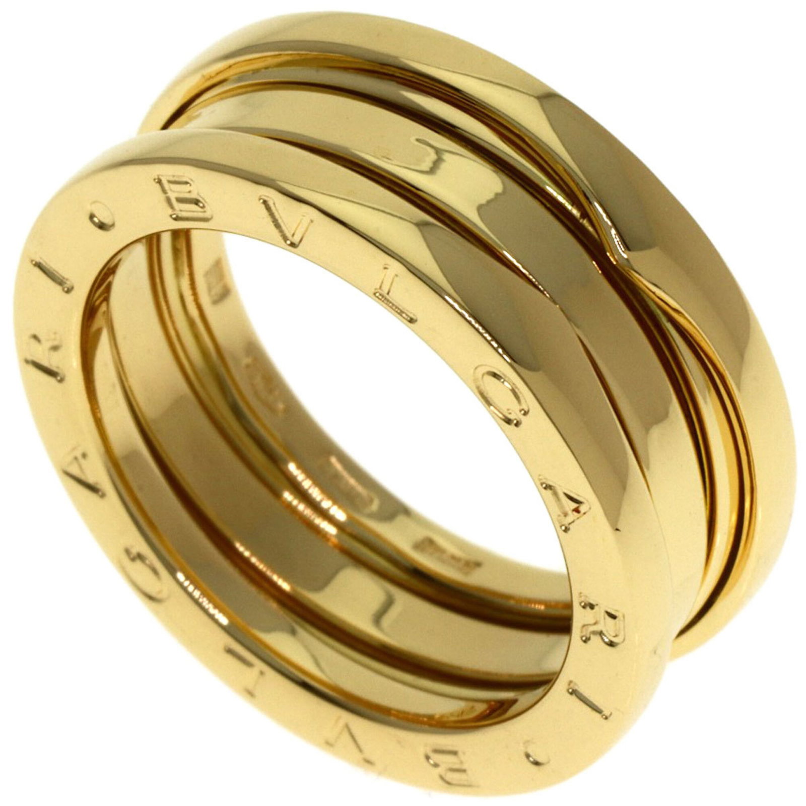 Bvlgari Band Ring Yellow Gold (18K): Bvlgari Band Ring Yellow Gold (18K) Yellow Gold (18K) Bvlgari Band Ring for Women, 52 Us Size. This like-new band ring features 18K yellow gold and boasts a sleek design that complements any style.