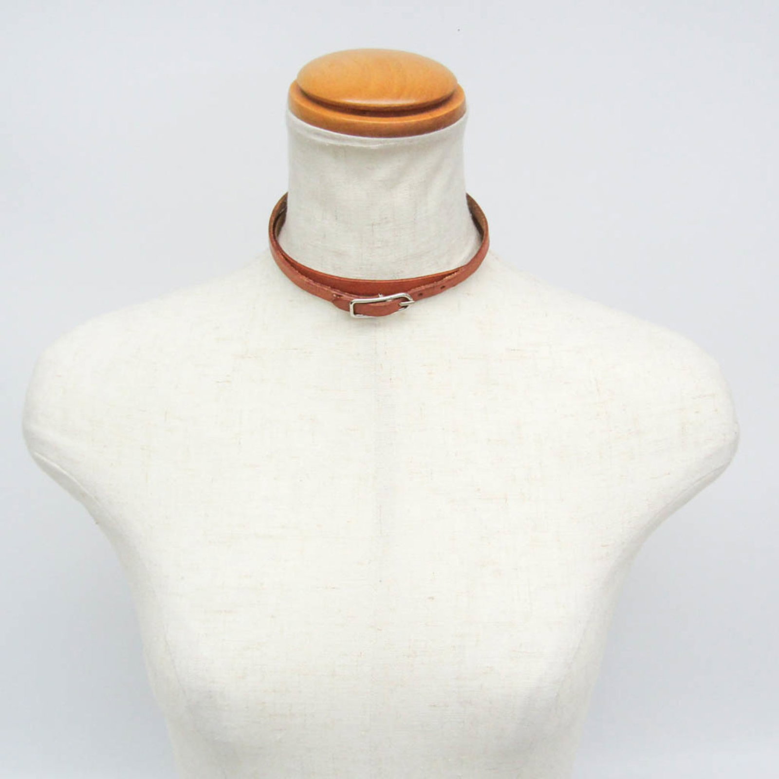Metal leather bangle Hermes - 10