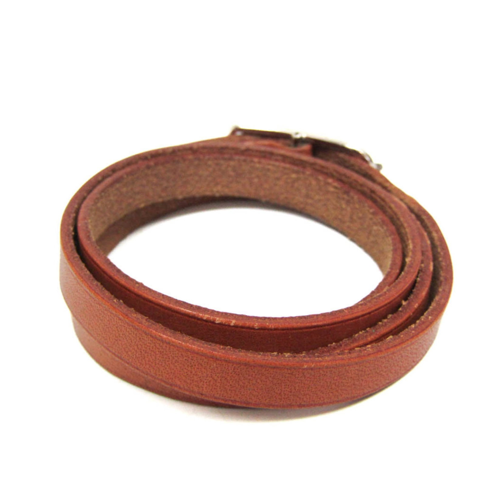 Metal leather bangle Hermes - 2