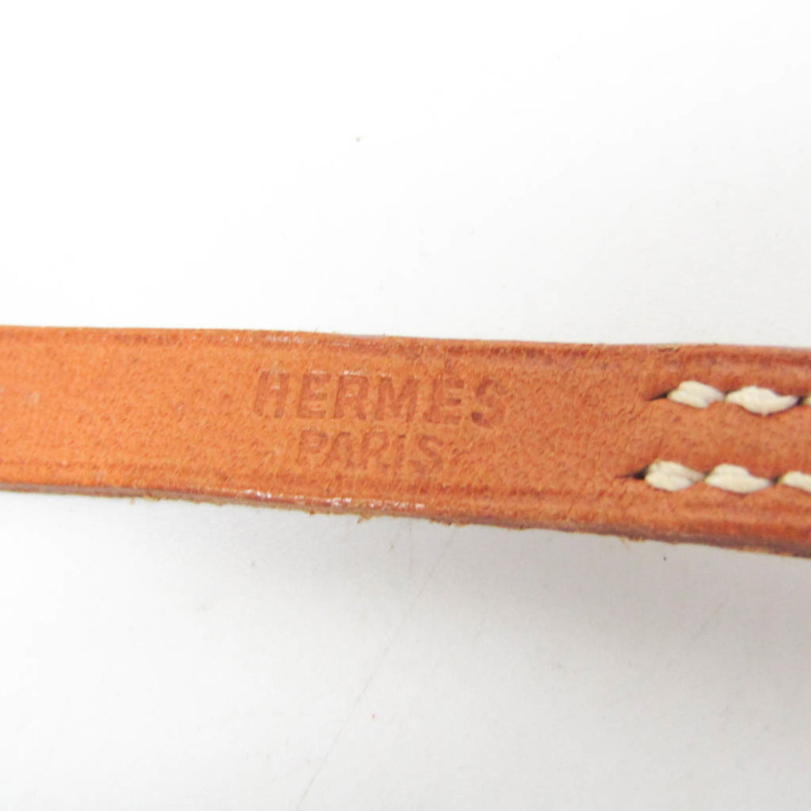 Metal leather bangle Hermes - 8