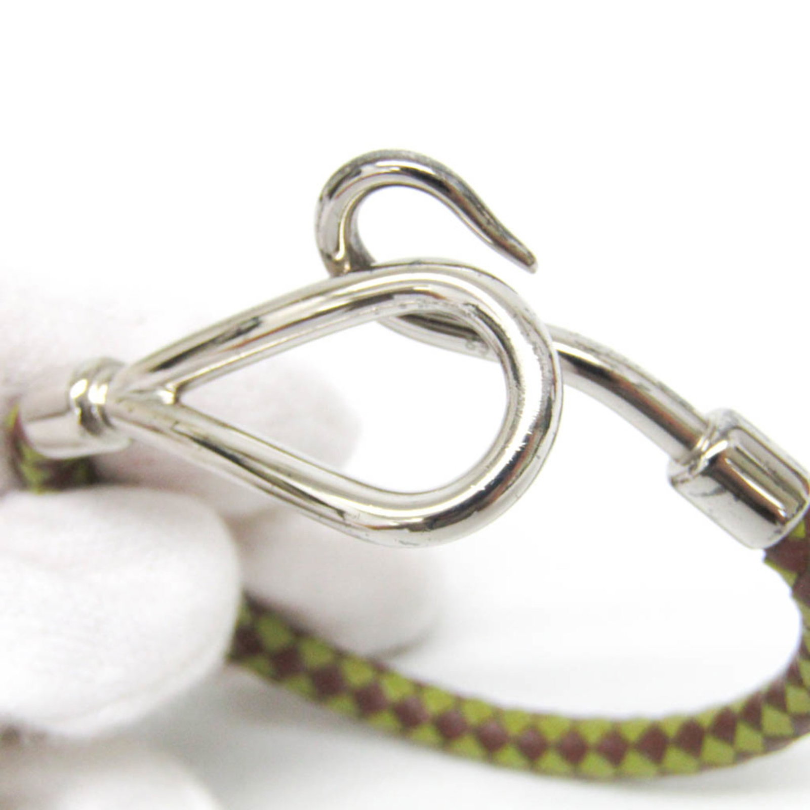 Metal leather bangle Hermes - 3