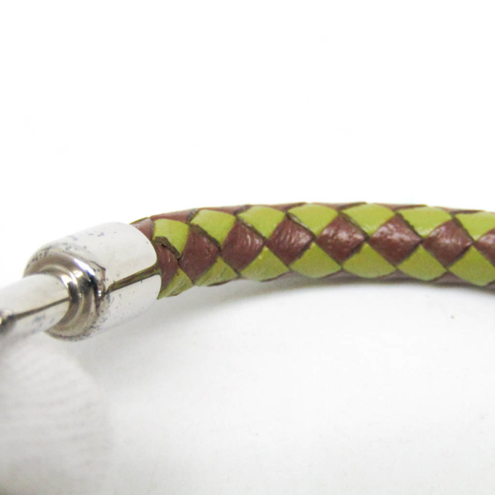 Metal leather bangle Hermes - 7