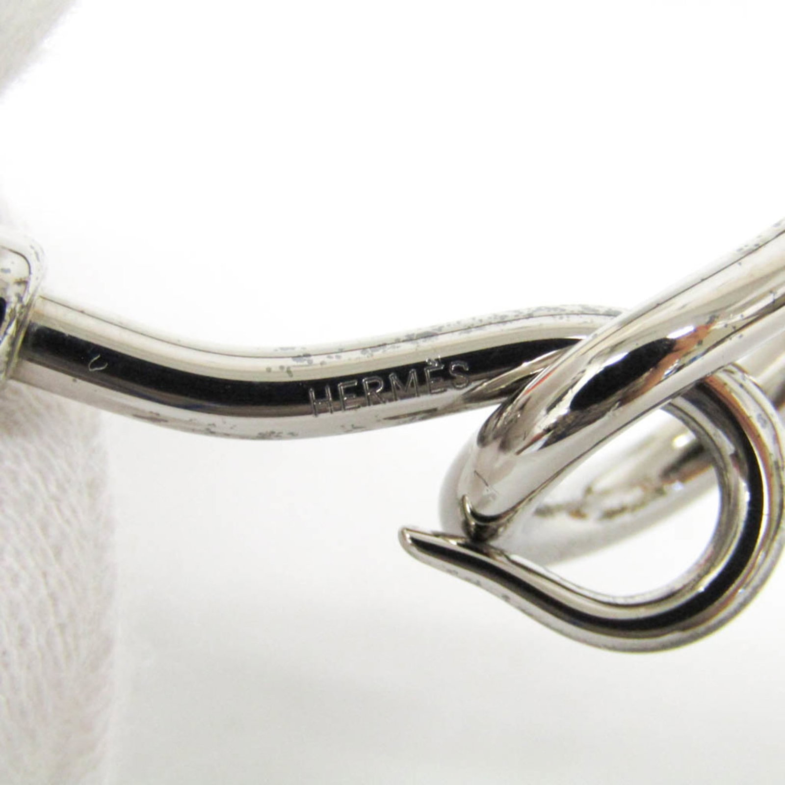 Metal leather bangle Hermes - 9