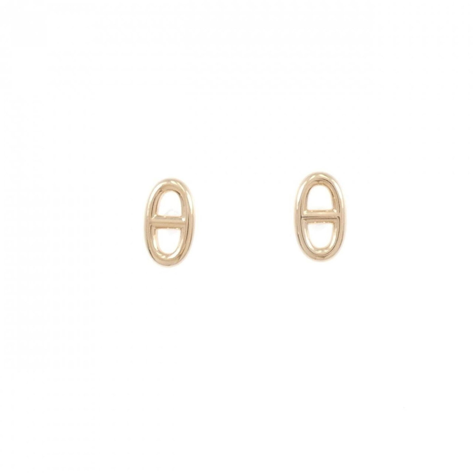 Hermes Stud Earrings Pink Gold (18K) (1 of 4)