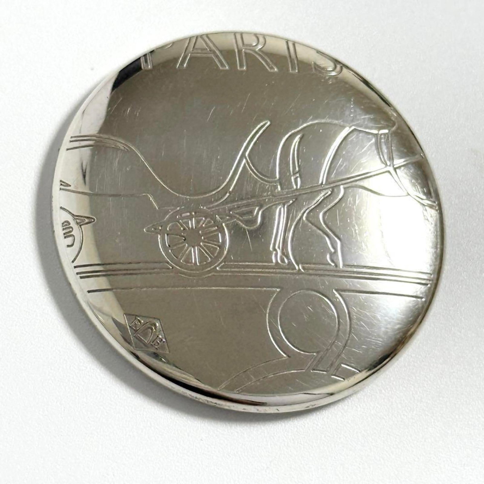 Silver Hermes Brooch - 3