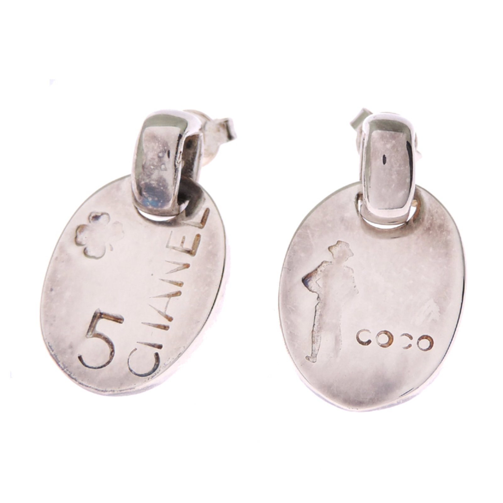 Chanel stud earrings silver 925 - 2