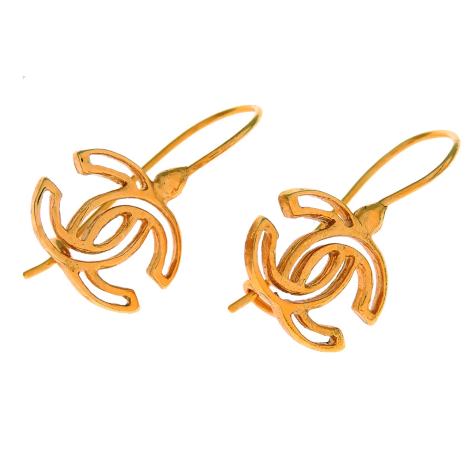 Chanel Stud Earrings Gold Plating - 2