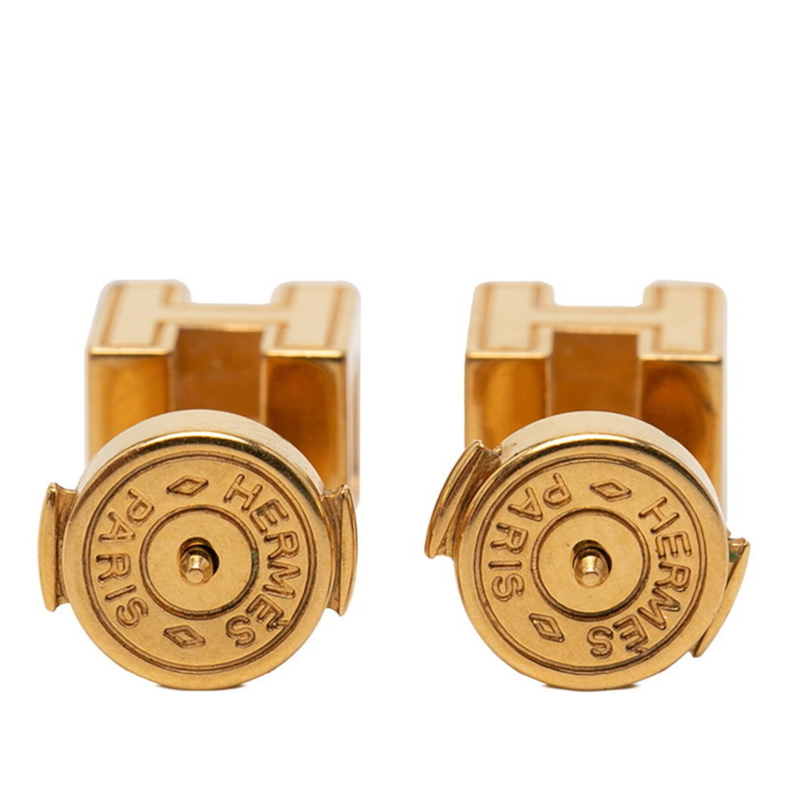 Hermes Stud Earrings Enamel - 2