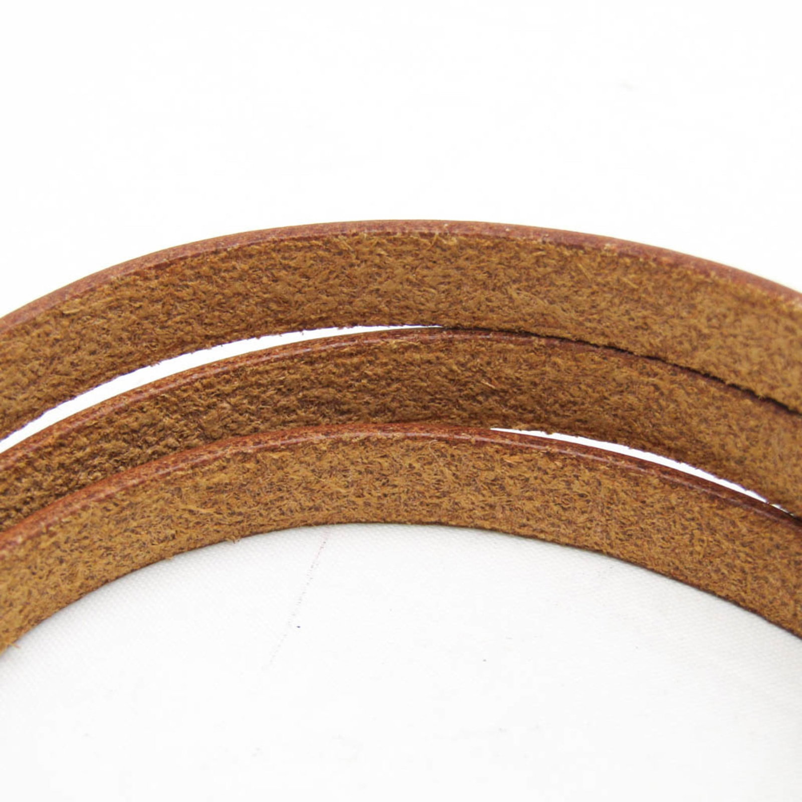 Metal leather bangle Hermes - 5