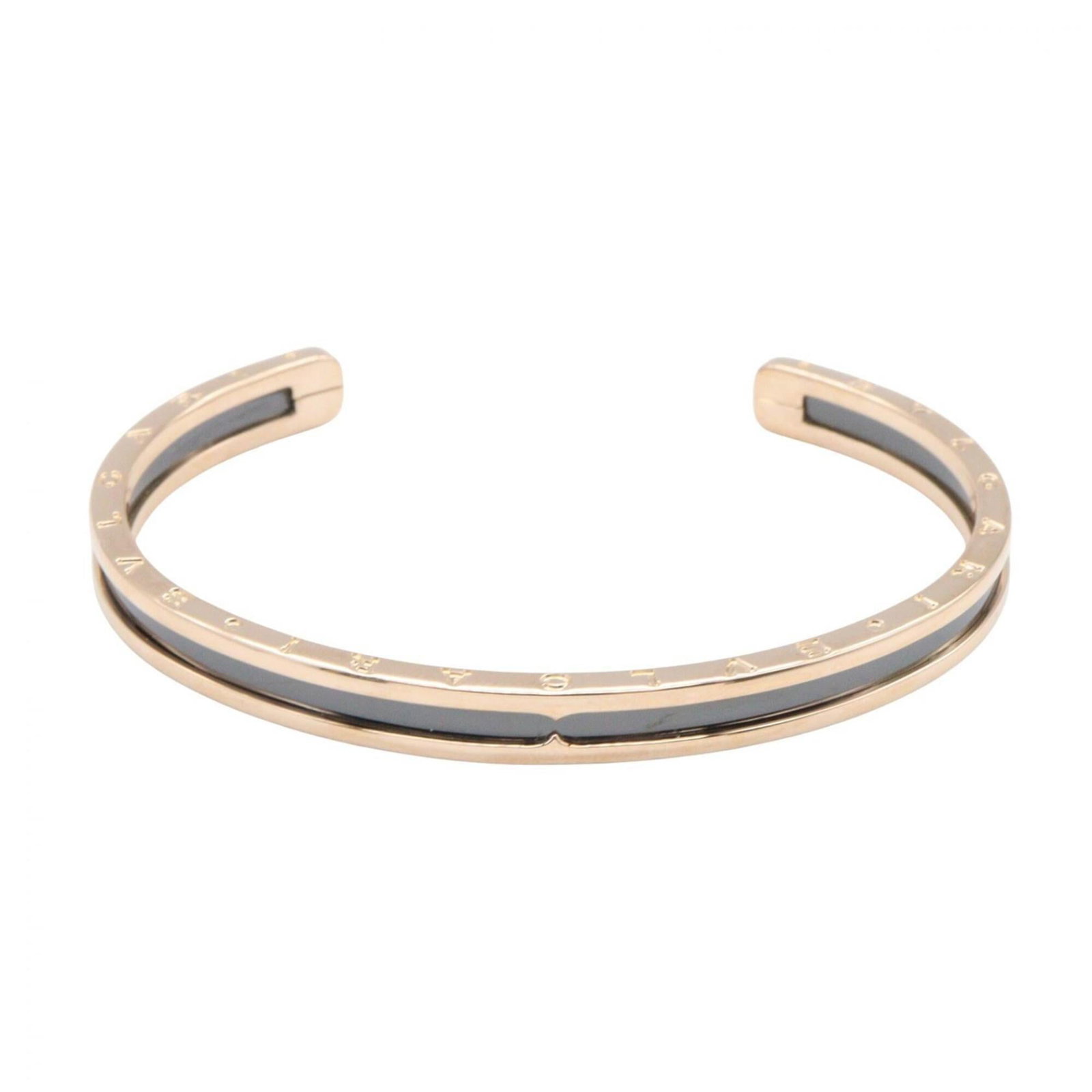 Charm bracelet pink gold 18k stainless steel: Charm bracelet pink gold 18k stainless steel Pink gold and stainless steel come together in this elegant charm bracelet, available for purchase. The 15.5cm length offers a versatile fit, while the bla