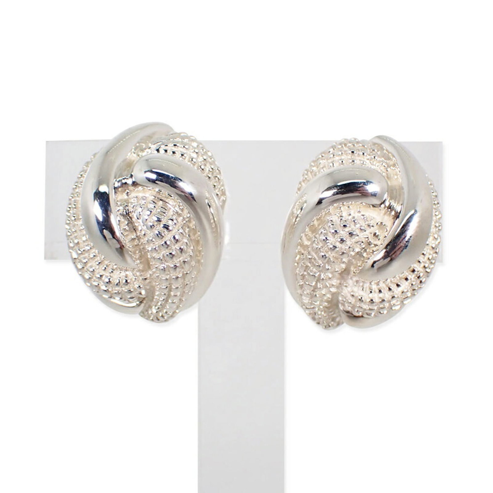 Silver Clip Earrings Tiffany Sterling 925 (1 of 11)
