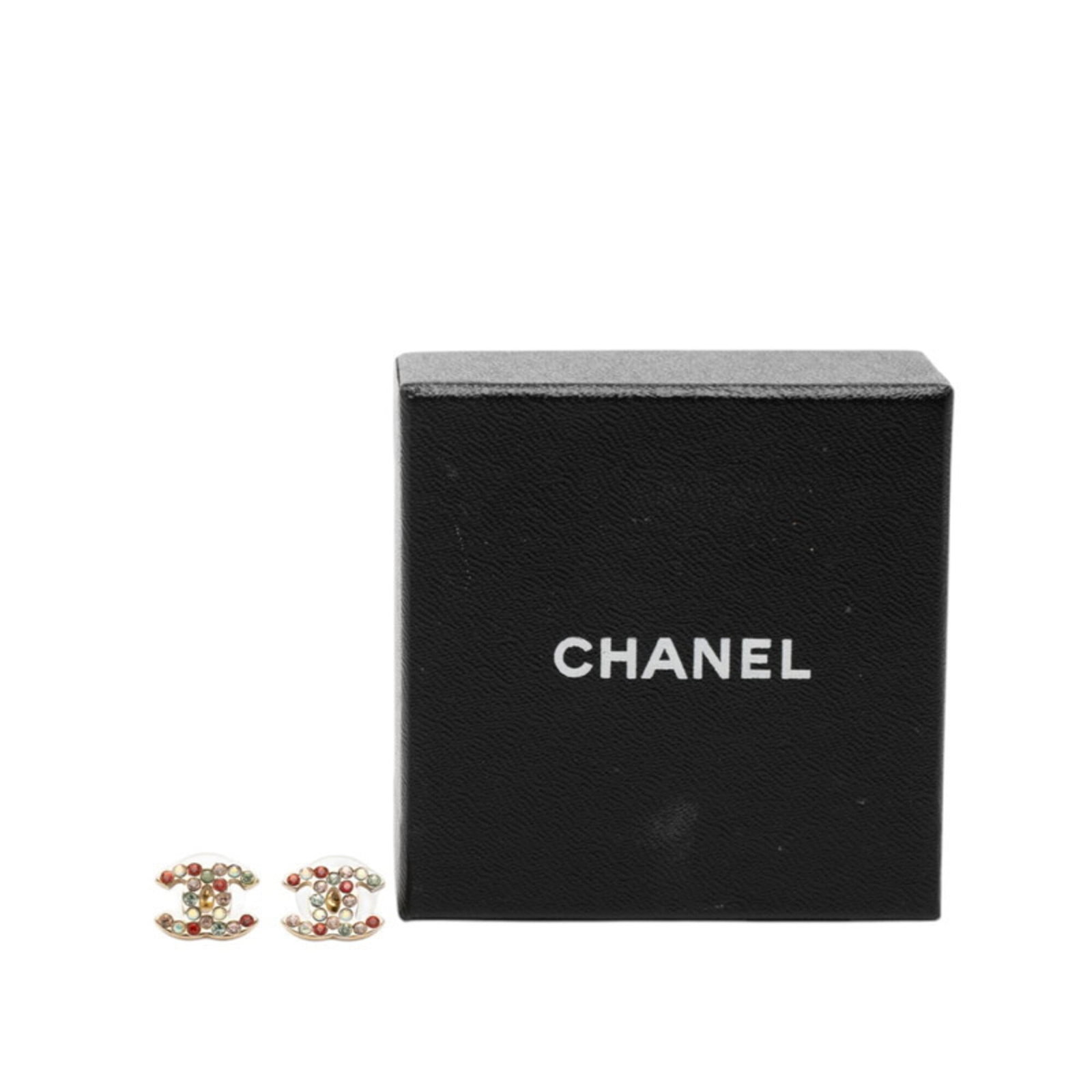 Stud earrings rhinestone Chanel - 4