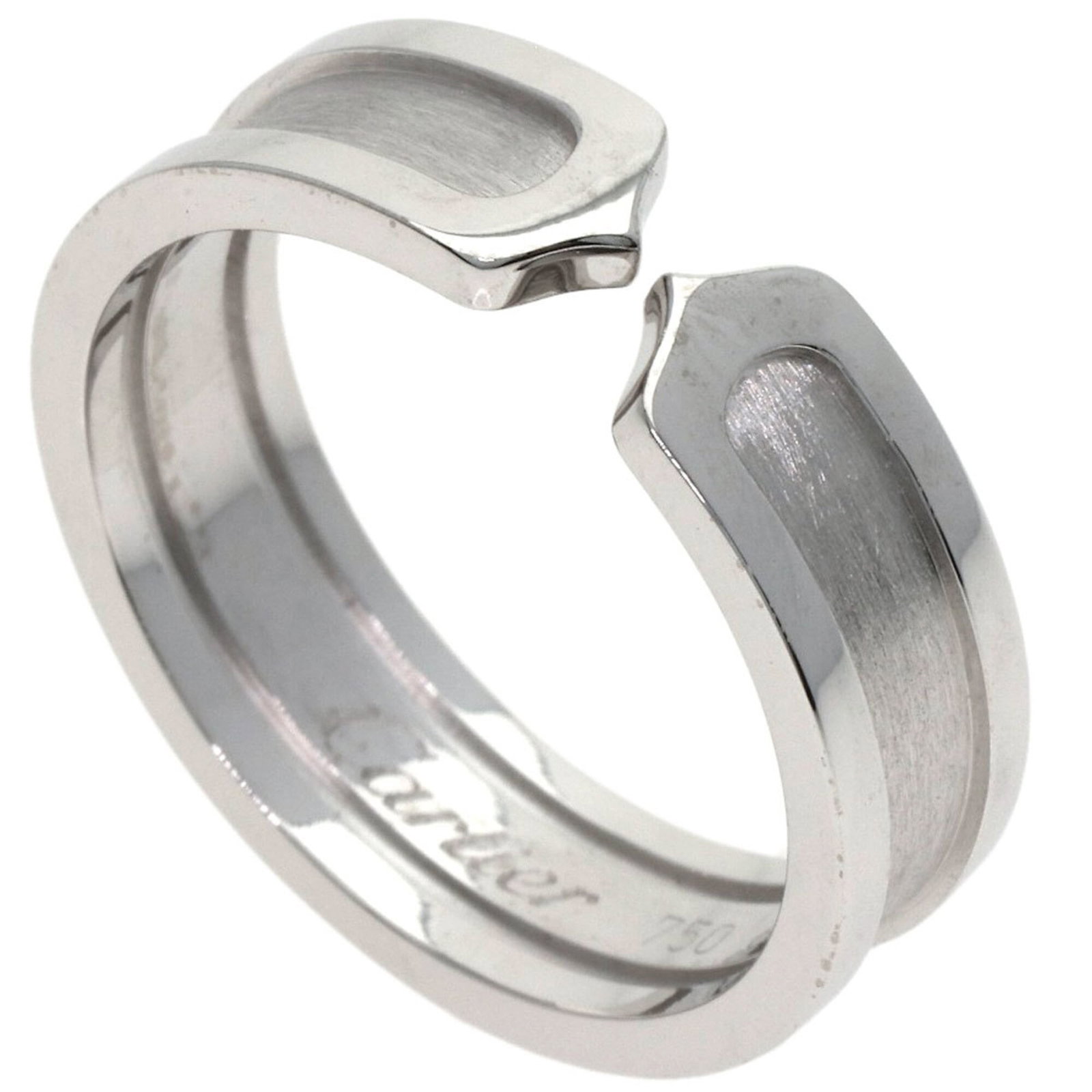 White Gold Cartier Band Ring 18K: White Gold Cartier Band Ring 18K 18K White Gold Cartier Band Ring for Men, A Timeless Classic. This exquisite ring features an 18K white gold band with a width of 6.4mm and weighs 8.8g. With its