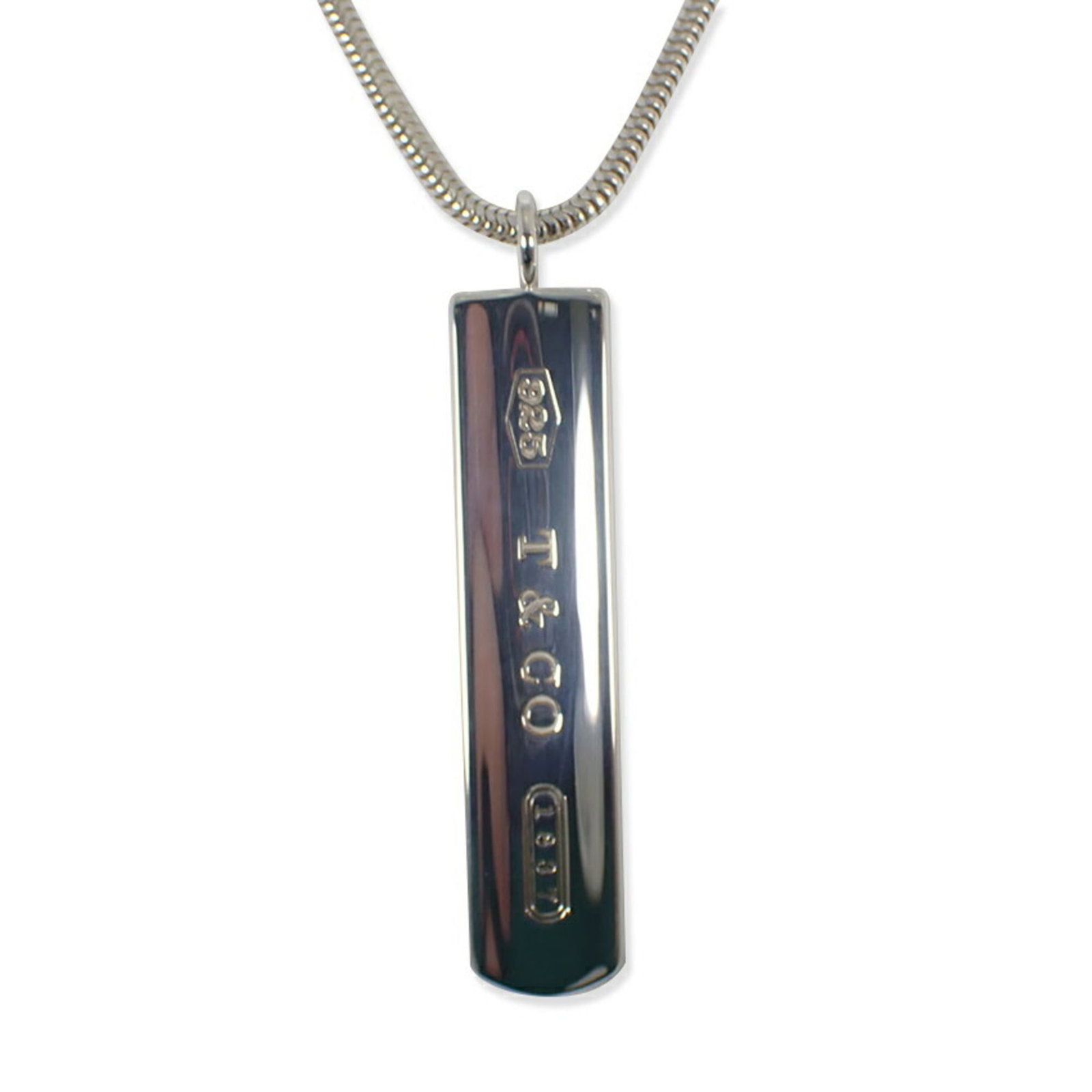 Tiffany & Co. 925 1837 Bar Pendant Necklace: Tiffany & Co. 925 1837 Bar Pendant Necklace Tiffany & Co.'s iconic 1837 Bar Pendant Necklace is a timeless piece, featuring sterling silver 925 material and a classic design that exudes elegance. This