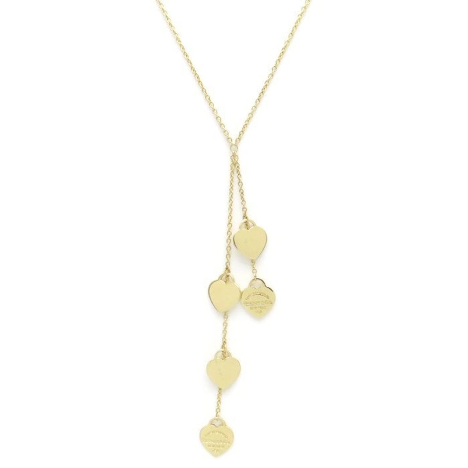 Tiffany&Co. Tiffany & Co. Return To Heart Tag 5-Strand Necklace 18K Yellow Gold Women'S 295202: Tiffany&Co. Tiffany & Co. Return To Heart Tag 5-Strand Necklace 18K Yellow Gold Women'S 295202 Tiffany & Co.'s Return To Heart Tag necklace boasts an elegant design featuring five strands of 18K