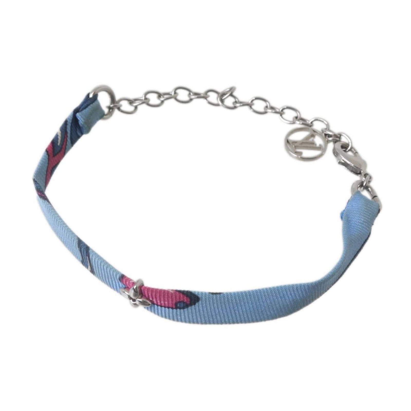 Vuitton Louis Charm Bracelet: Vuitton Louis Charm Bracelet This Louis Vuitton charm bracelet boasts a multi-color design, measuring 20cm in length. With its distinctive charm details and good condition despite some traces of