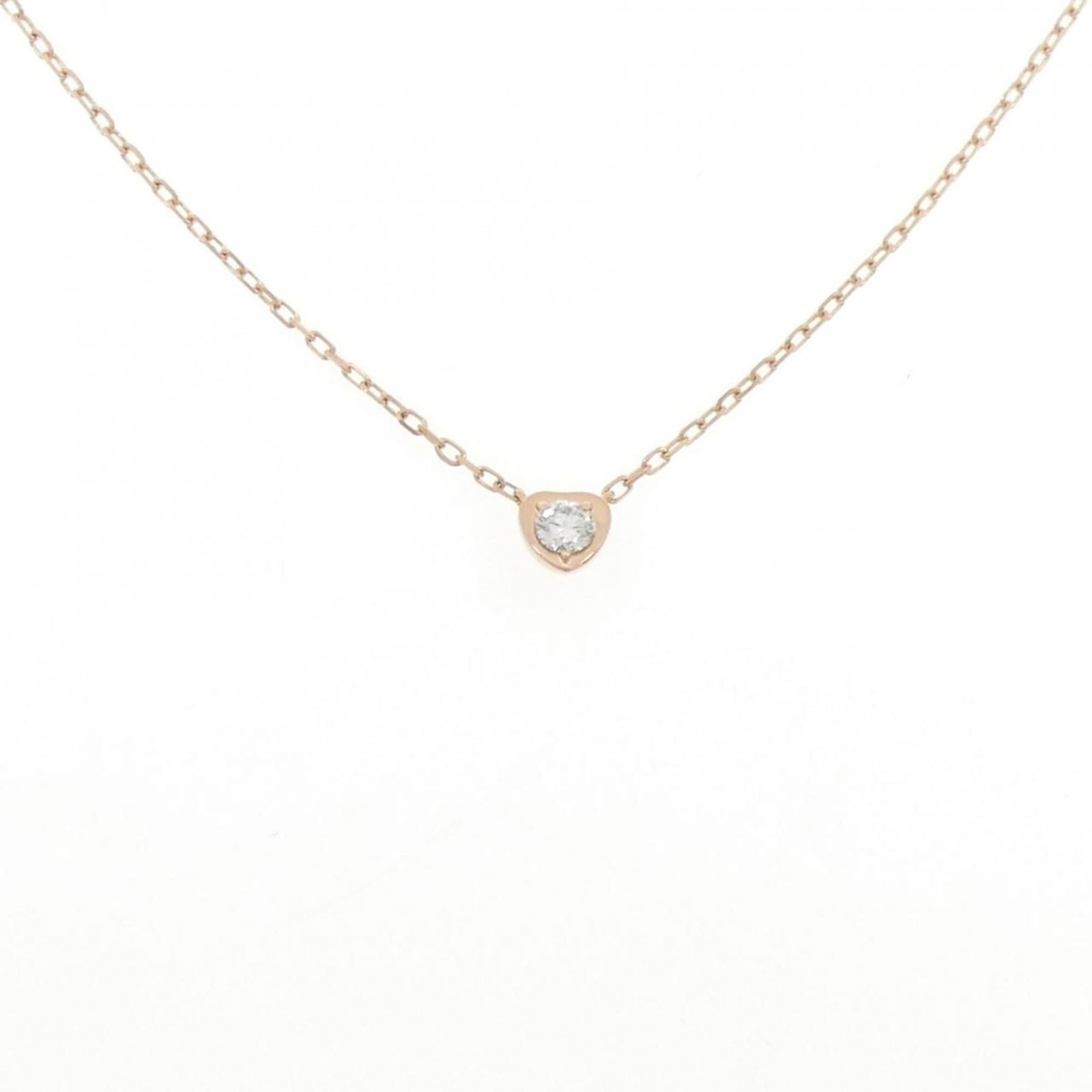 Diamant Legends Cartier Necklace: Diamant Legends Cartier Necklace Pink Gold (18K) Diamant Legends Cartier Necklace, featuring a stunning diamond pendant suspended from a pink gold chain. The necklace boasts a classic design with a pe