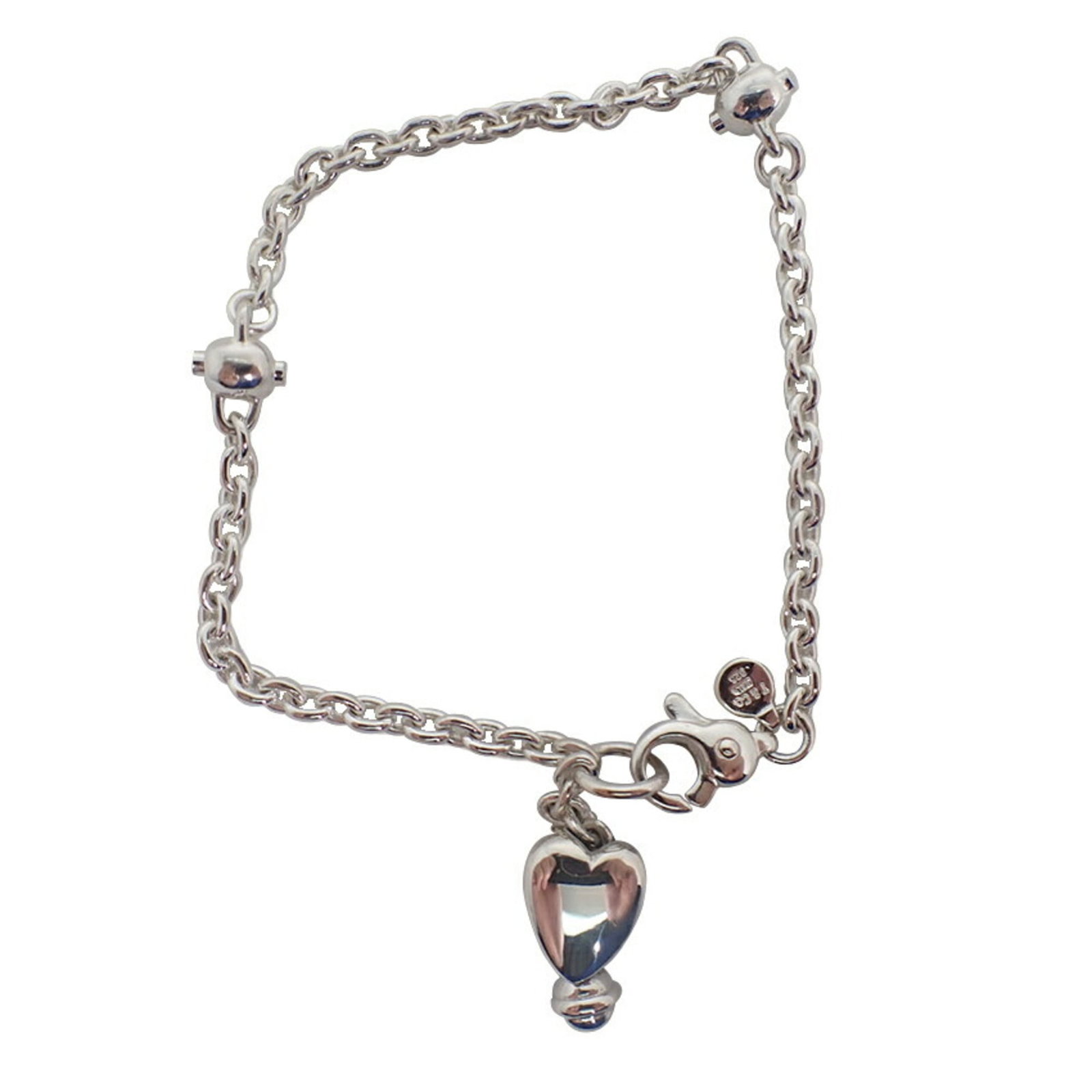 Silver 925 Tiffany Charm Bracelet: Silver 925 Tiffany Charm Bracelet Sterling silver 925 charm bracelet from Tiffany, featuring a classic design with subtle scratches and signs of wear. The bracelet measures 21.5cm in length and bears 