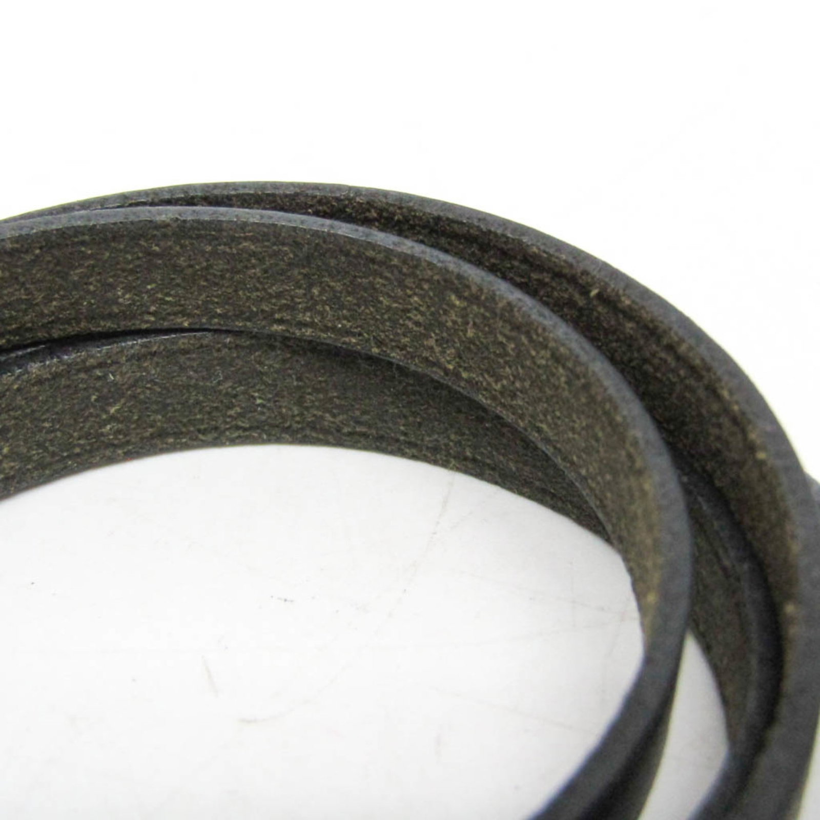Metal leather bangle Hermes - 6