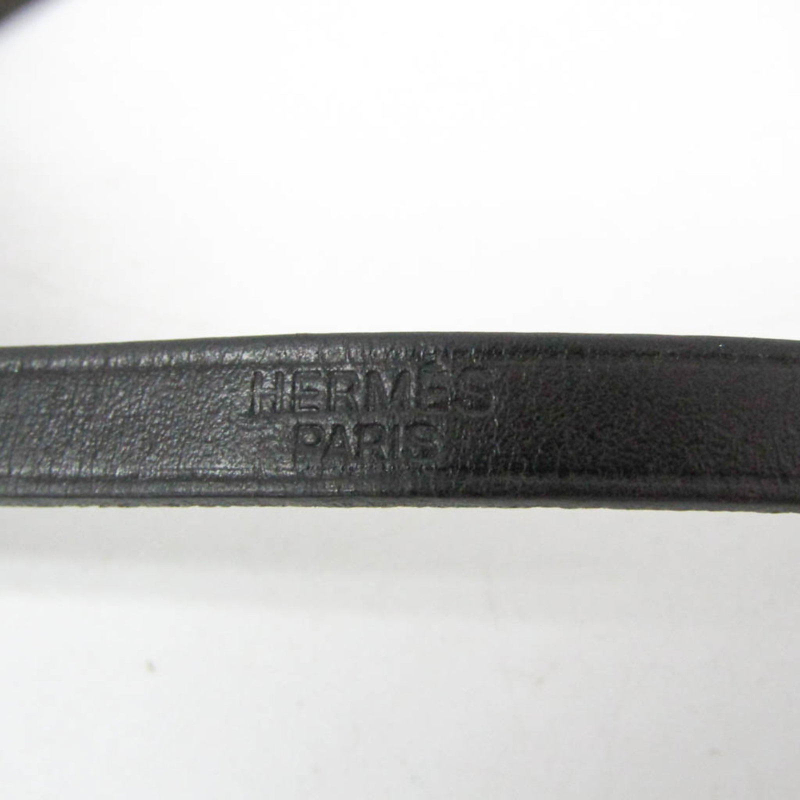 Metal leather bangle Hermes - 7