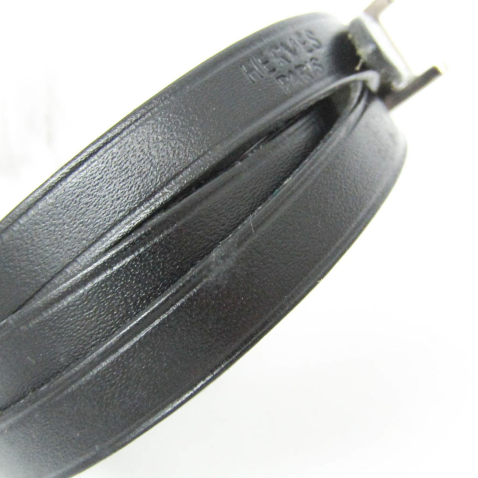 Metal leather bangle Hermes - 5
